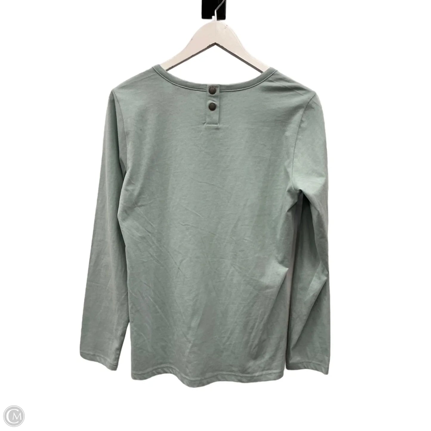 Top Long Sleeve By Weatherproof In Aqua, Size: S
