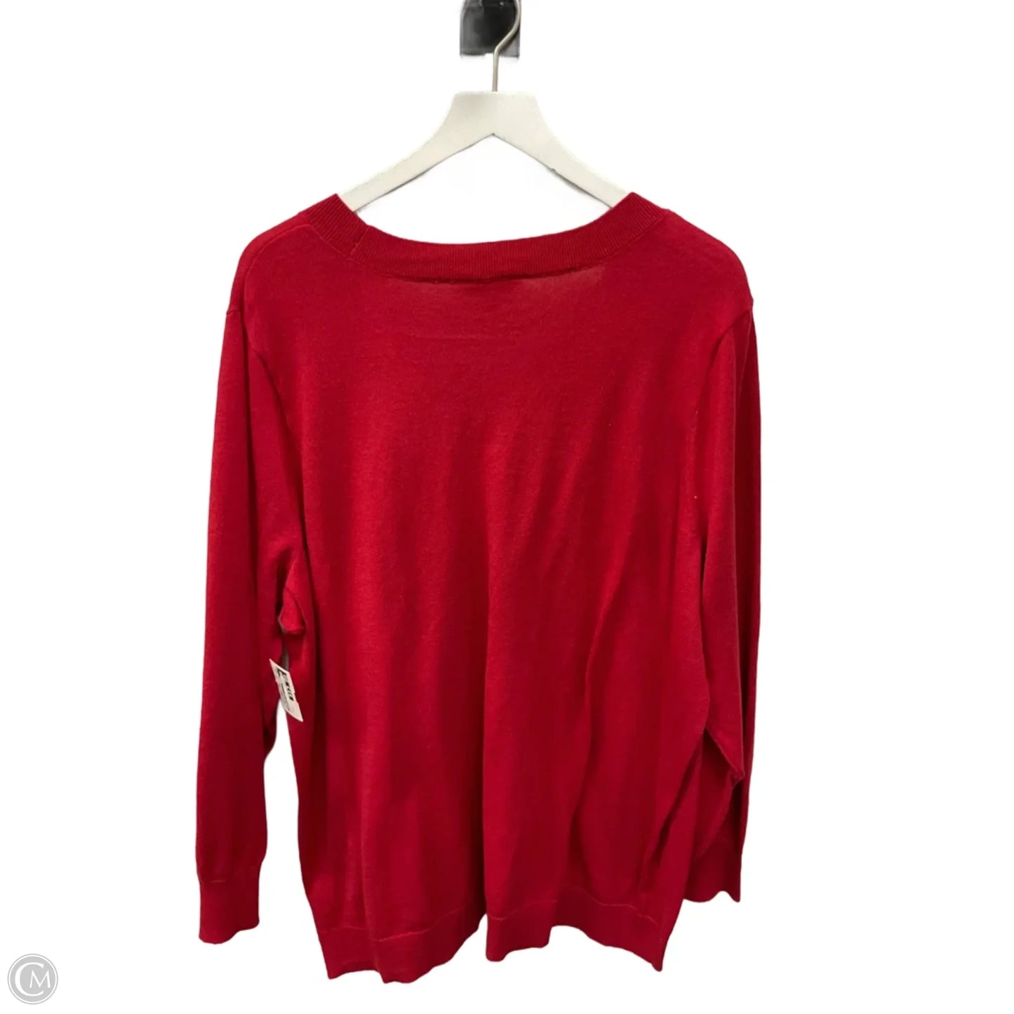 Sweater By Terra & Sky In Red, Size: 3x