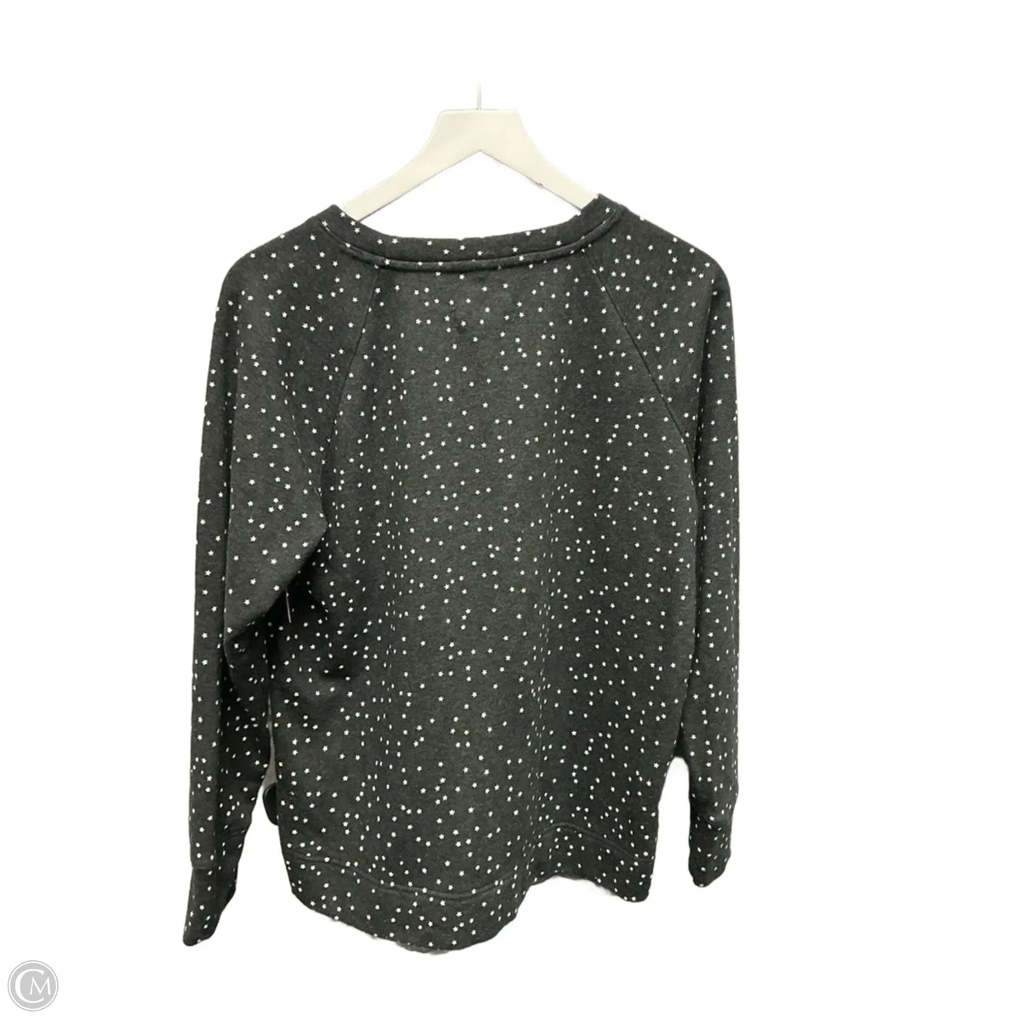 Sweatshirt Collar By Lou And Grey In Grey & White, Size: S
