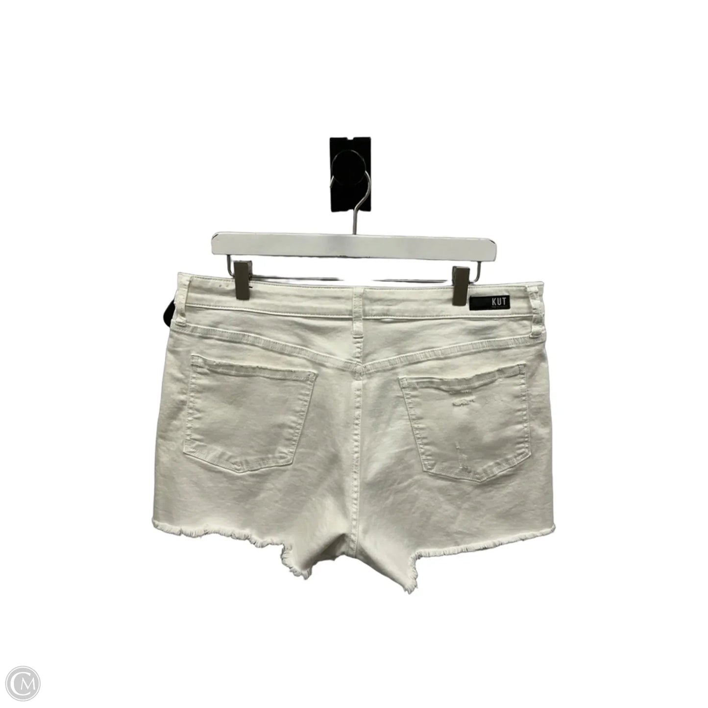 Shorts By Kut In White Denim, Size: 14