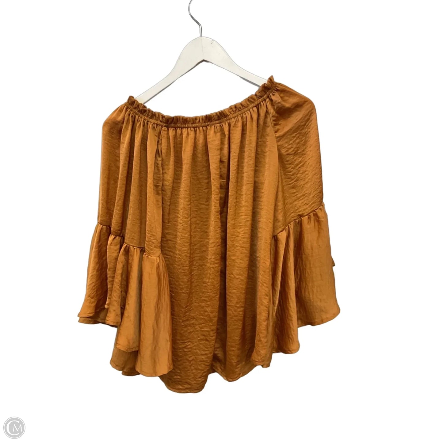 Top 3/4 Sleeve By She + Sky In Gold, Size: M