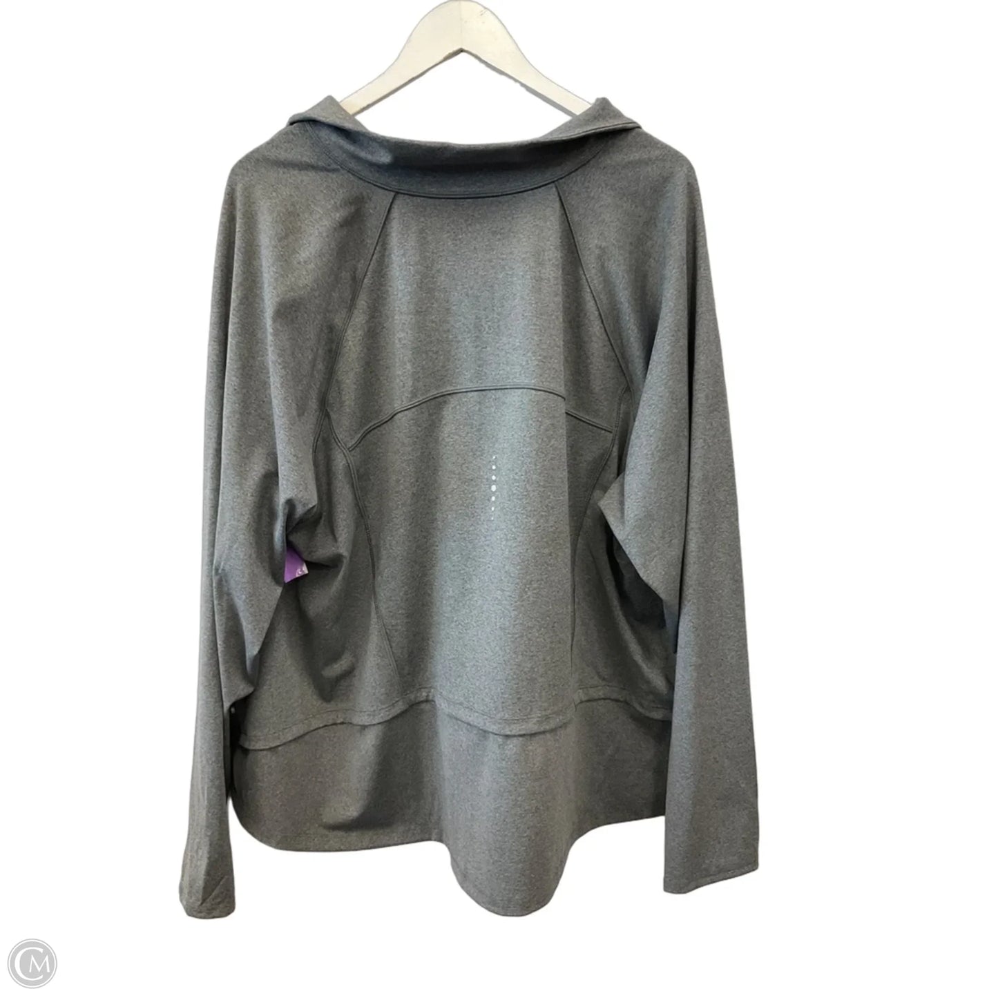 Athletic Jacket By Tek Gear In Grey, Size: 3x