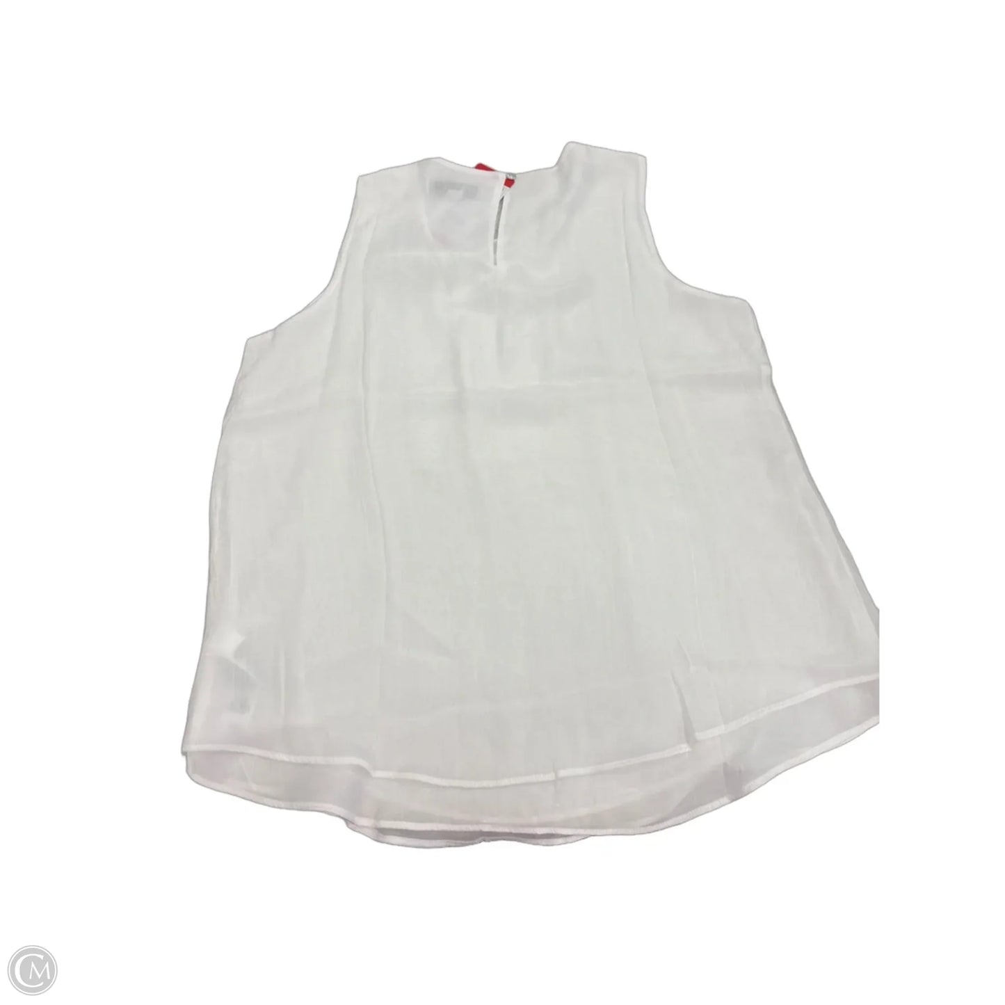 Top Sleeveless By Clothes Mentor In White, Size: M