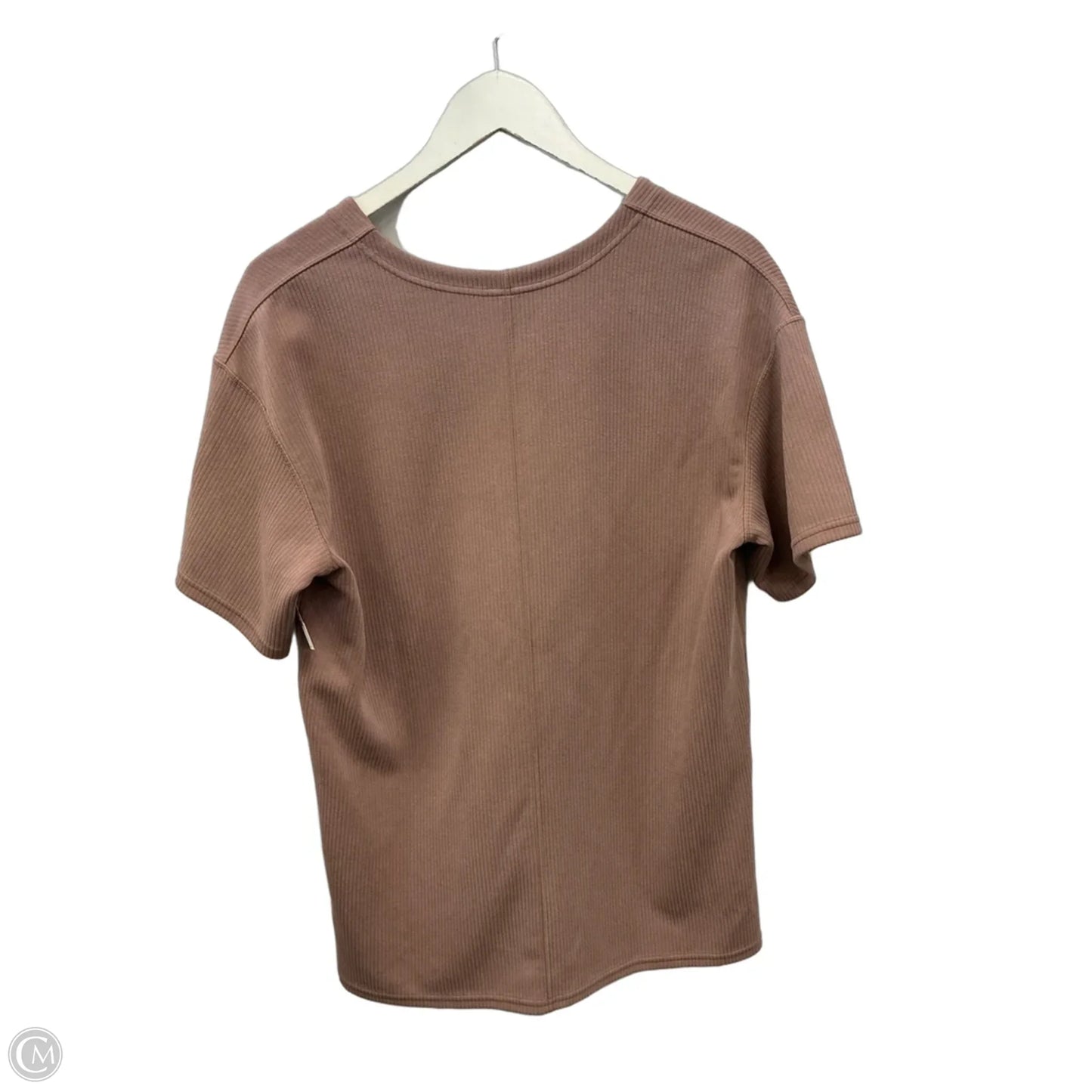 Athletic Top Short Sleeve By Lululemon In Mauve, Size: S