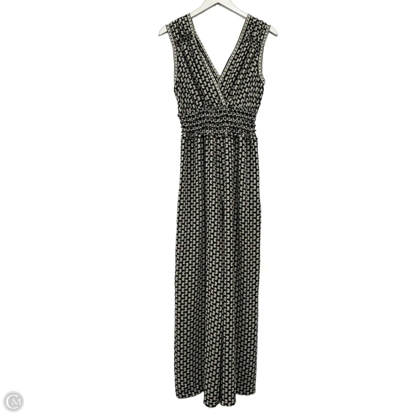 Jumpsuit By Max Studio In Black & Cream, Size: M