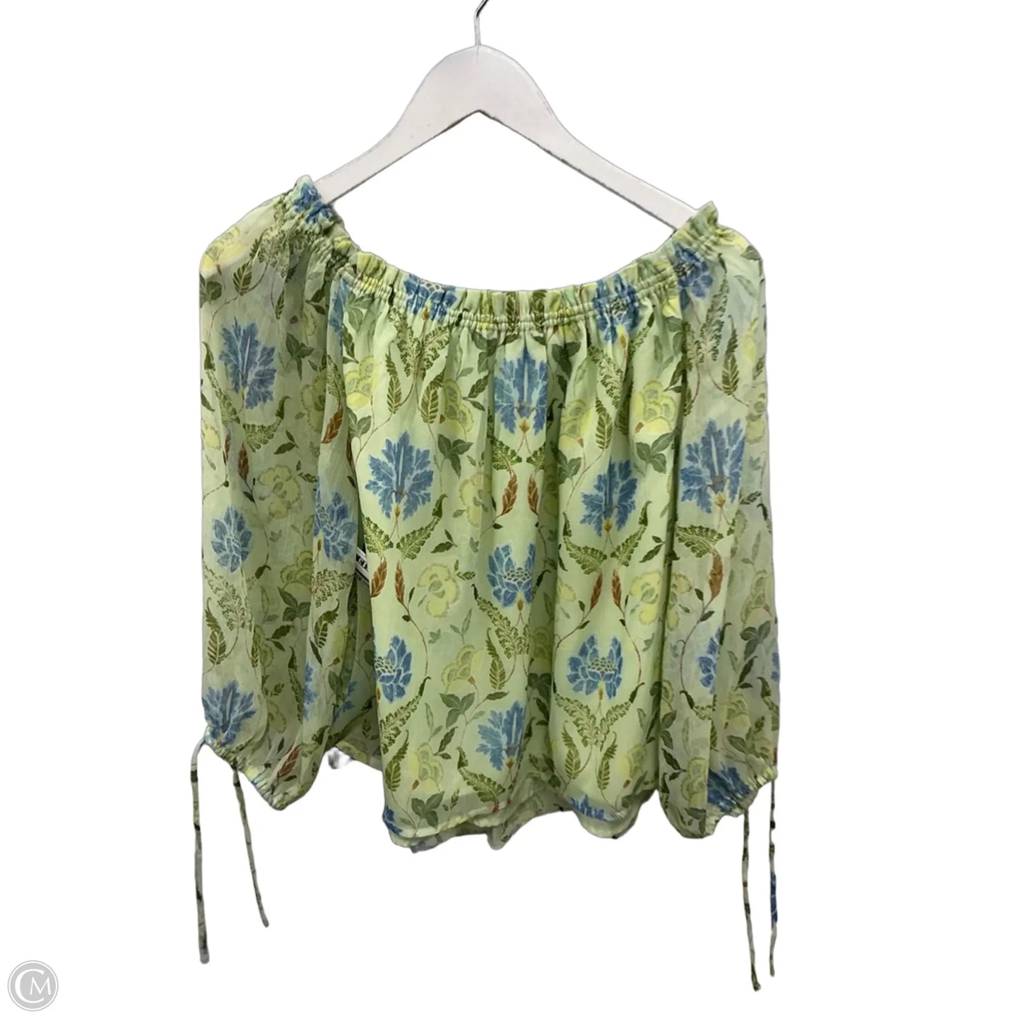 Top Long Sleeve By Loft In Green, Size: L