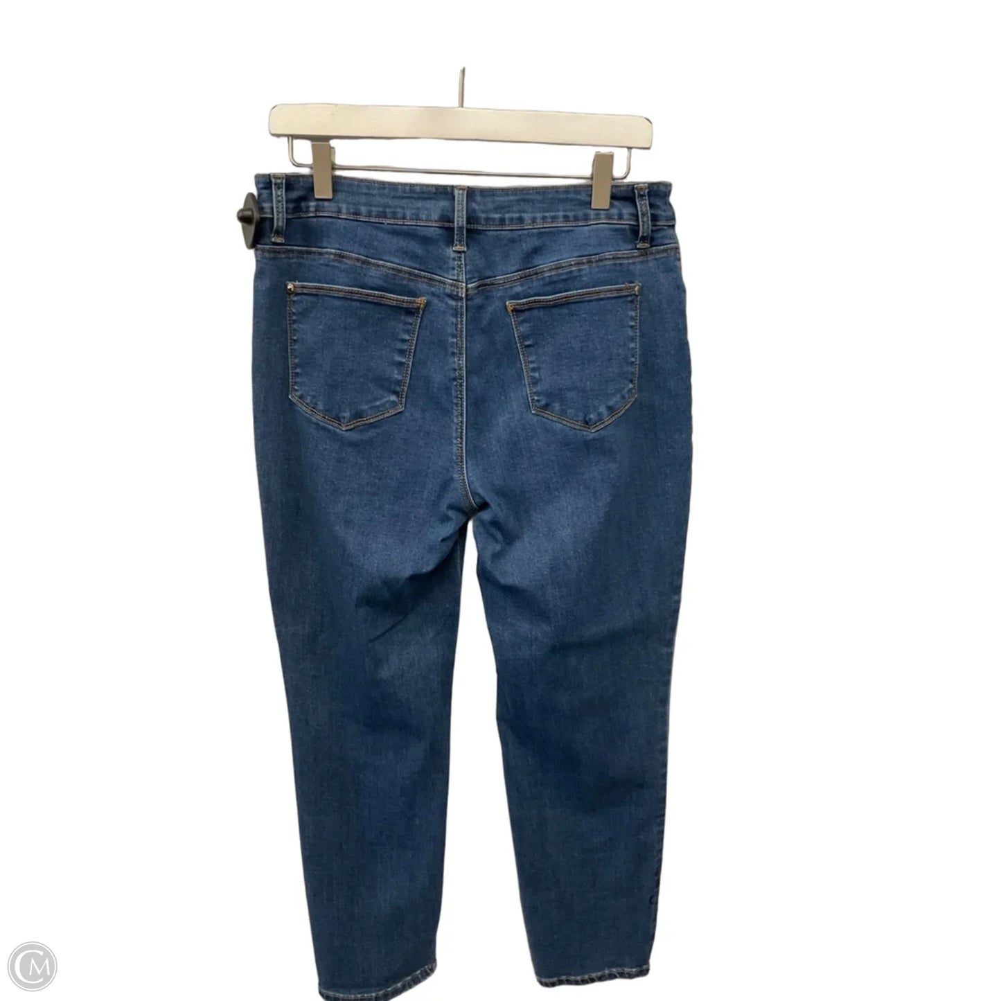 Jeans Cropped By Chicos In Blue Denim, Size: 8