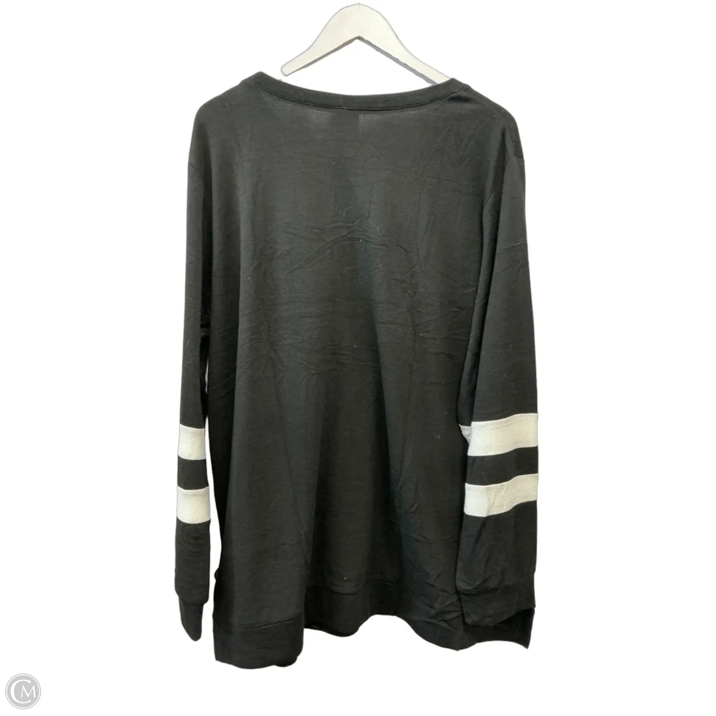 Top Long Sleeve By Clothes Mentor In Black, Size: Xxl