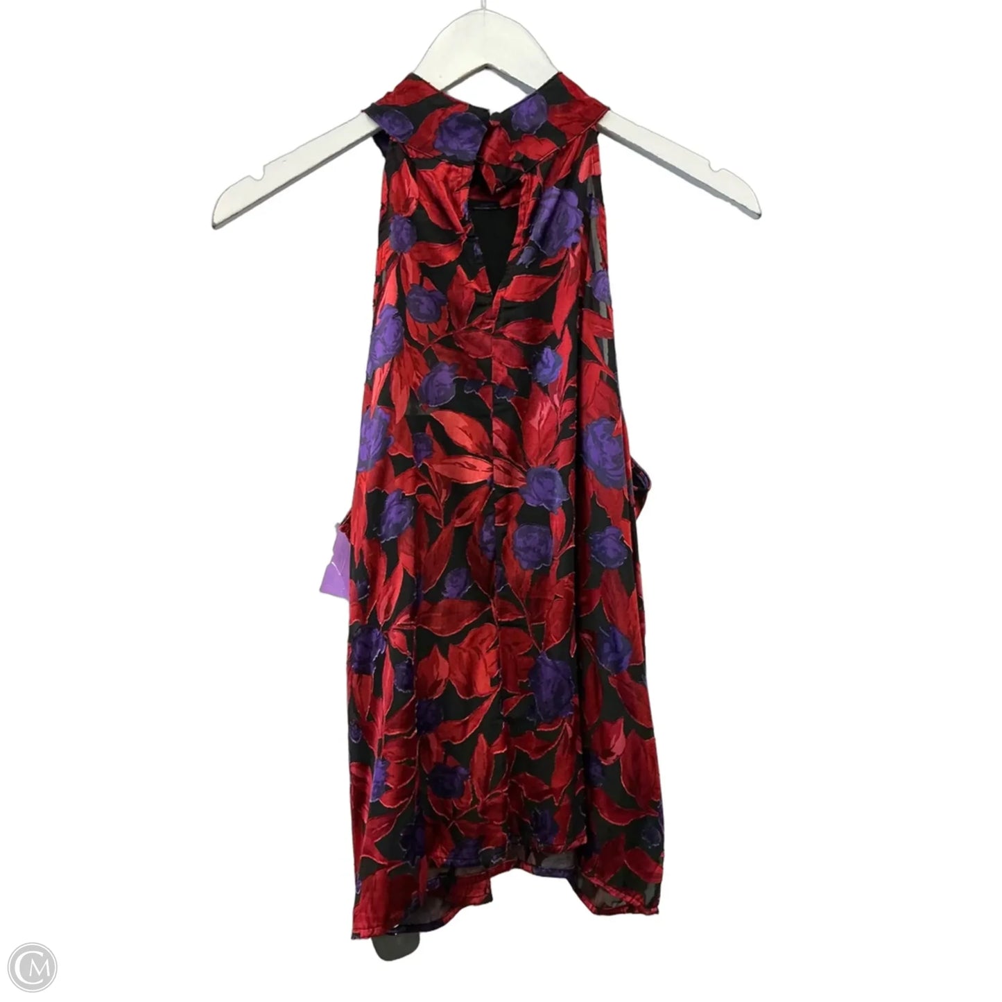 Top Sleeveless By Worthington In Purple & Red, Size: Xlp