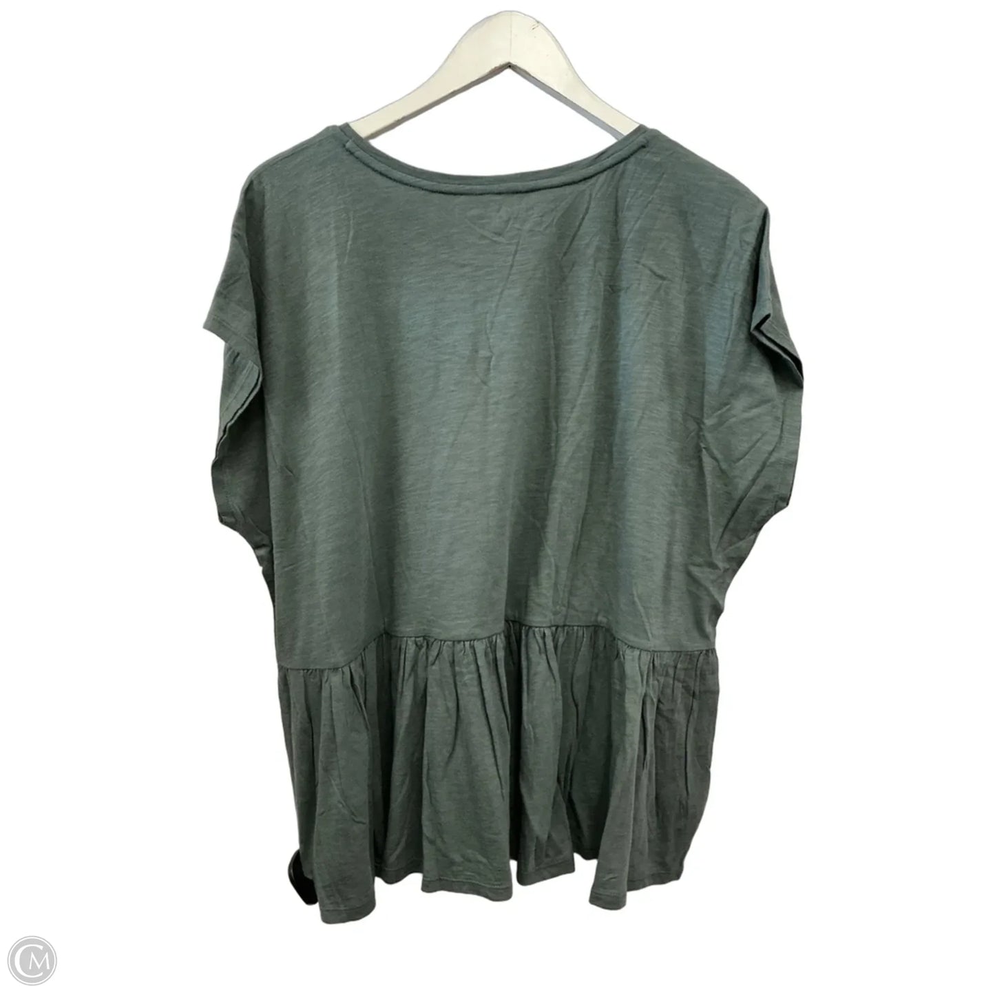 Top Short Sleeve By Loft In Green, Size: Xl