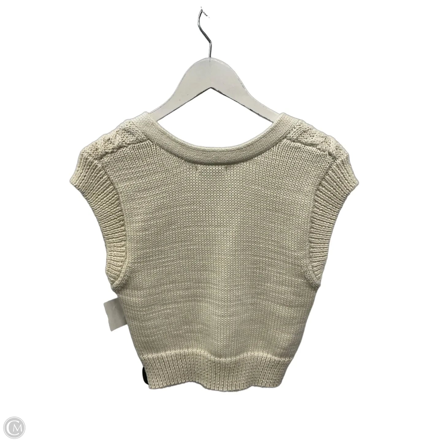 Sweater Short Sleeve By Z Supply In Cream, Size: M