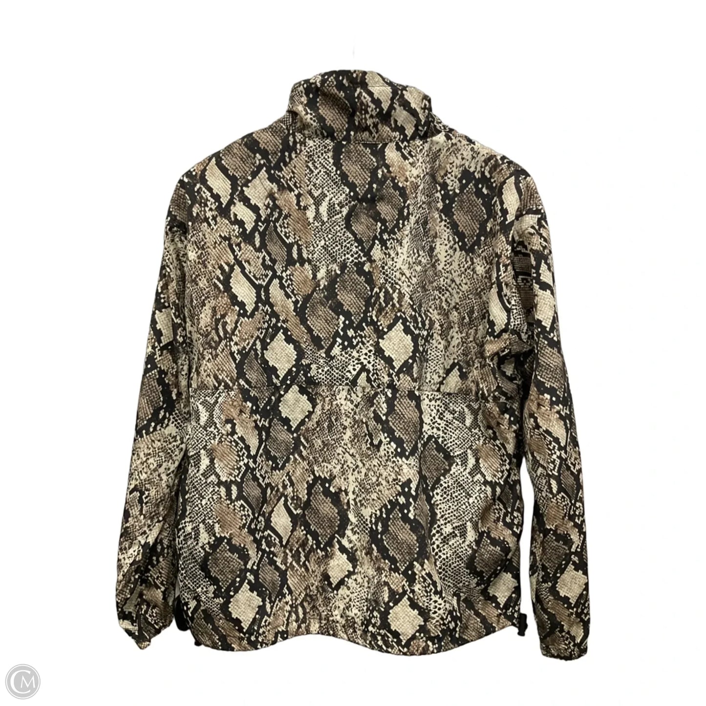 Jacket Windbreaker By Thread And Supply In Snakeskin Print, Size: Xs