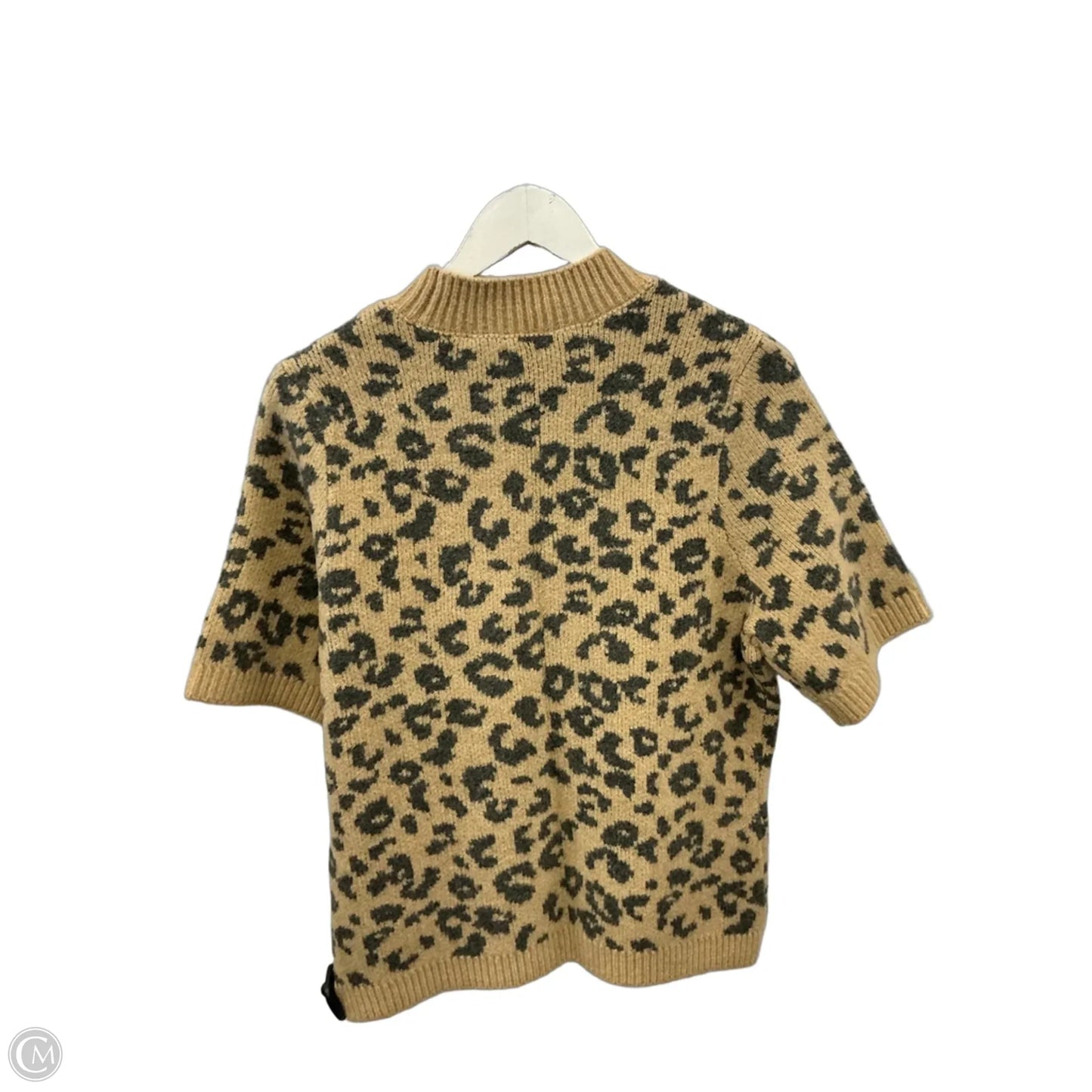 Sweater Short Sleeve By Abercrombie And Fitch In Animal Print, Size: L