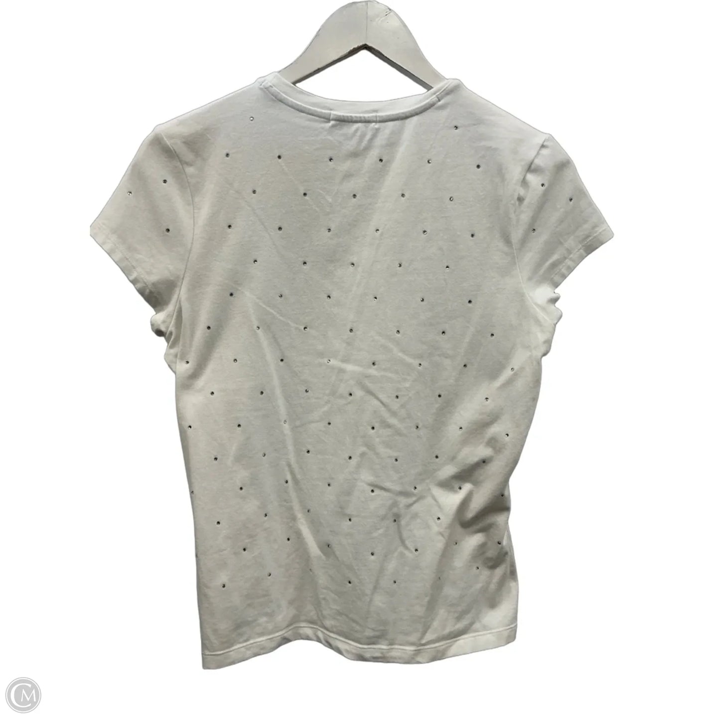 Top Short Sleeve By Good American In White, Size: L