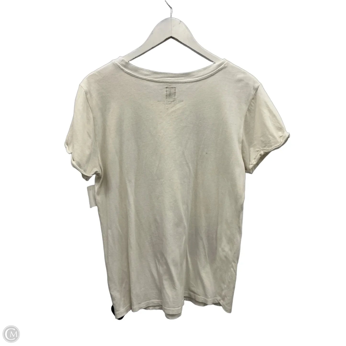 Top Short Sleeve By Clothes Mentor In White, Size: L