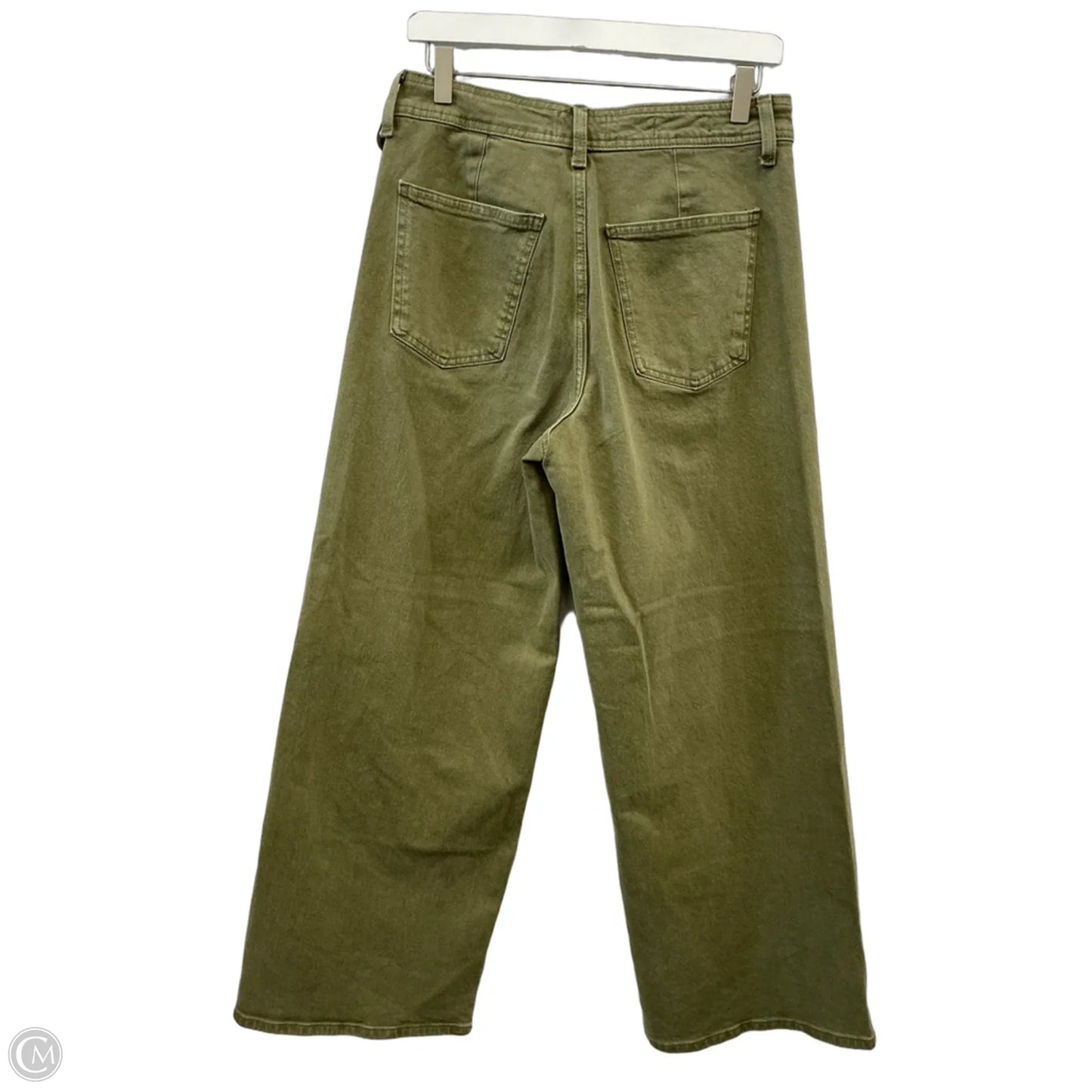 Jeans Wide Leg By Universal Thread In Green Denim, Size: 8