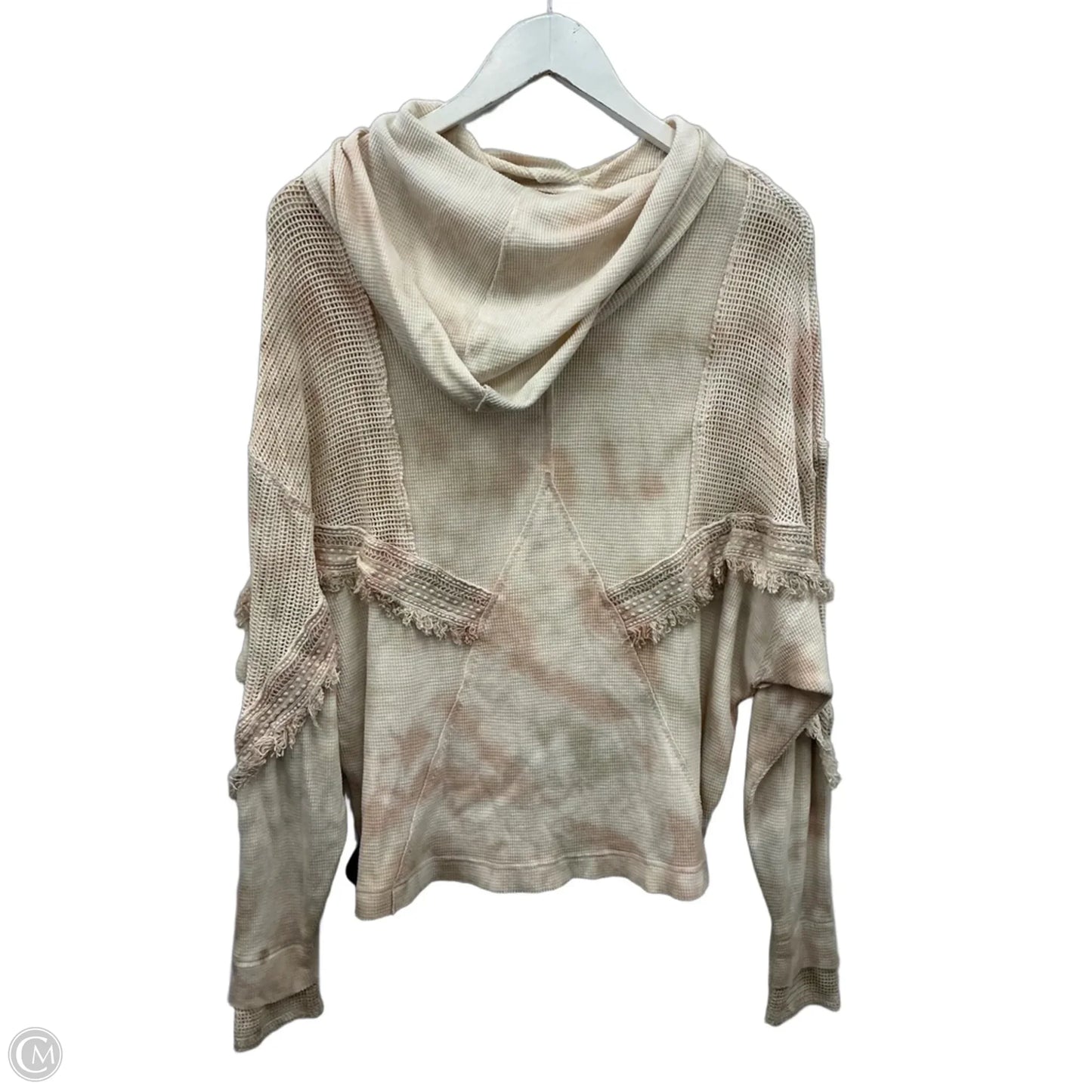 Top Long Sleeve By Gimmicks In Cream, Size: S
