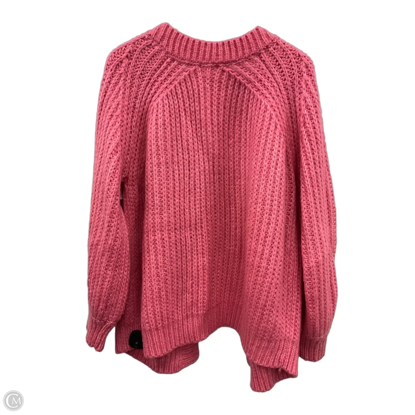 Sweater Cardigan By Dee Elly In Pink, Size: L