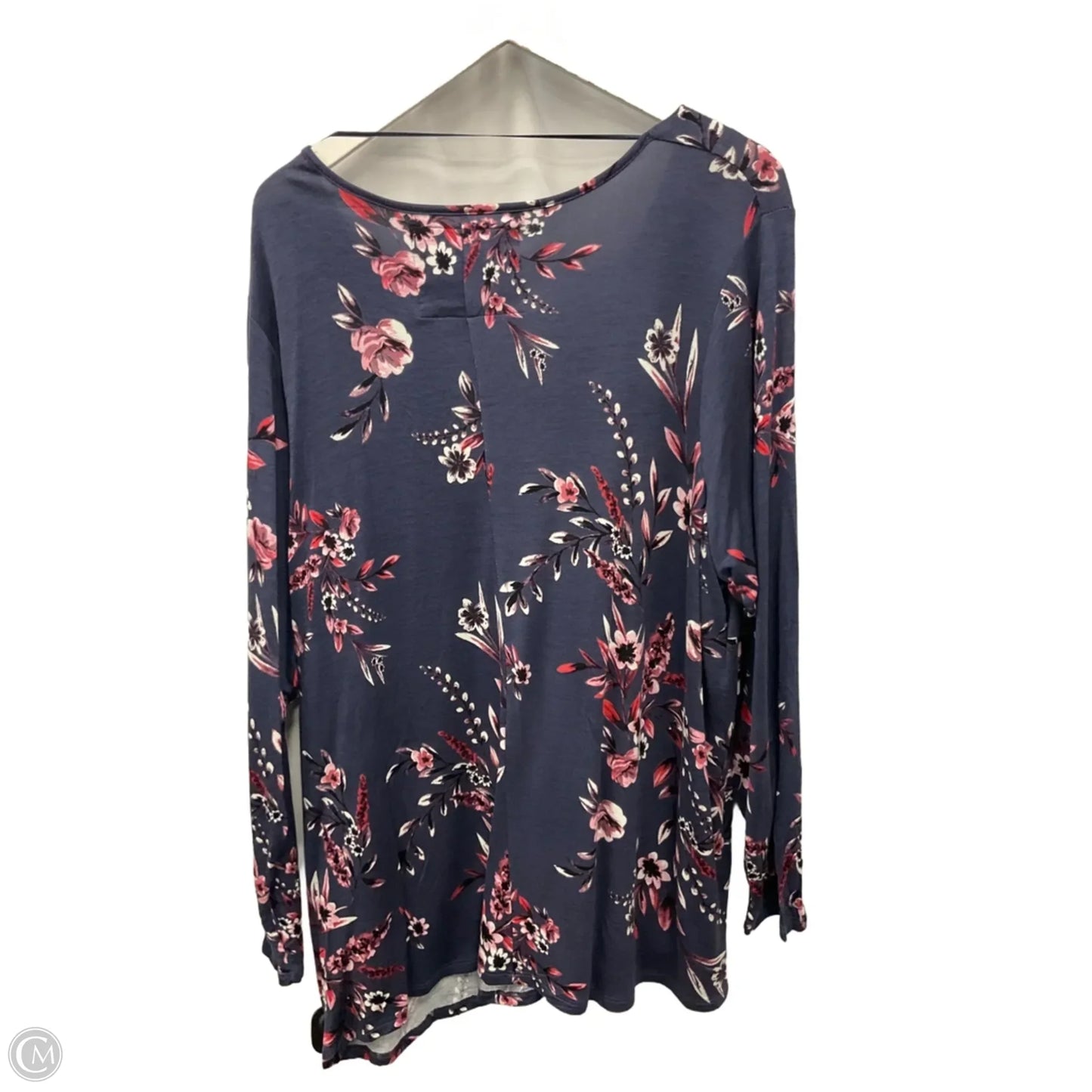 Top Long Sleeve By Cupio In Blue, Size: 3x