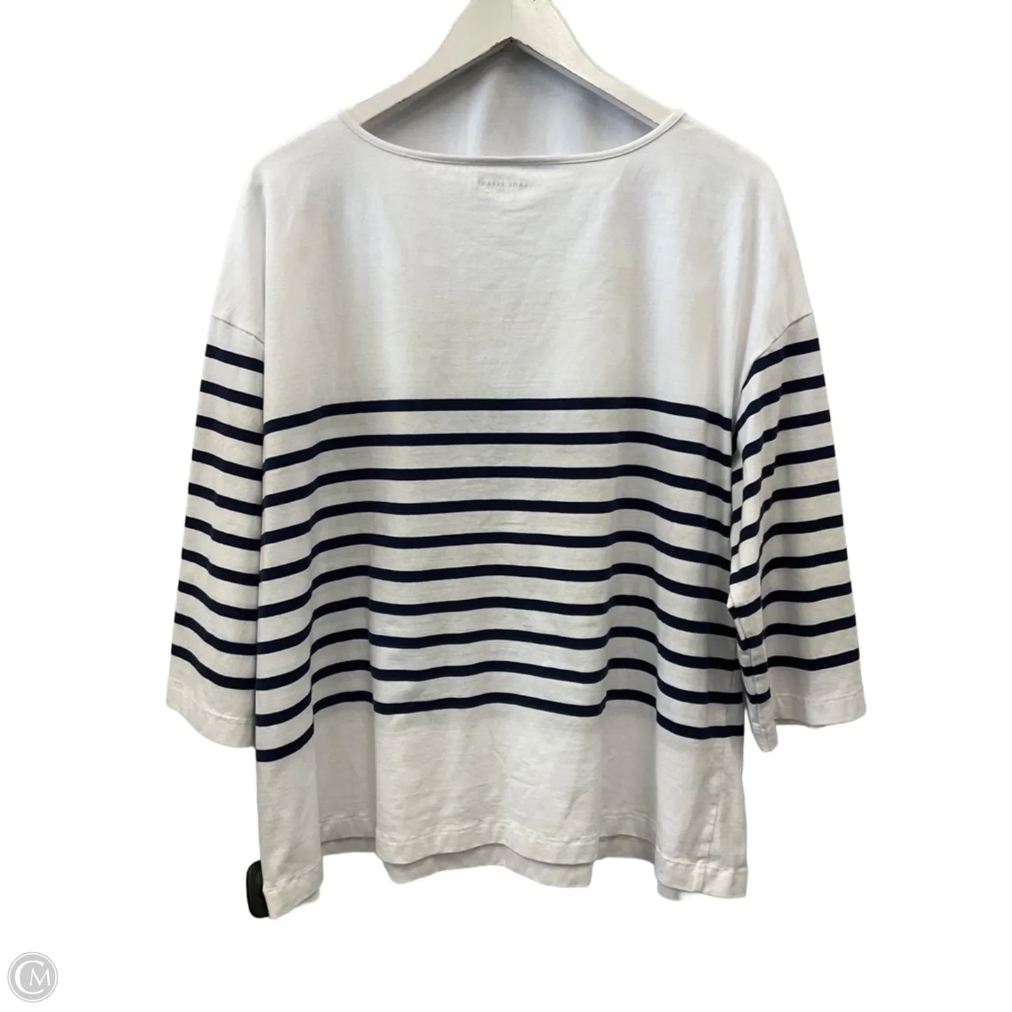 Top 3/4 Sleeve By Lane Bryant In White, Size: 1x