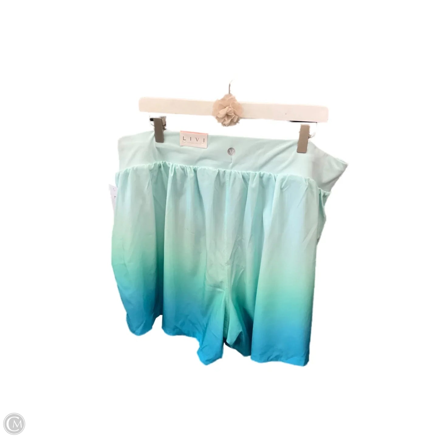 Athletic Shorts By Livi Active In Aqua, Size: 22