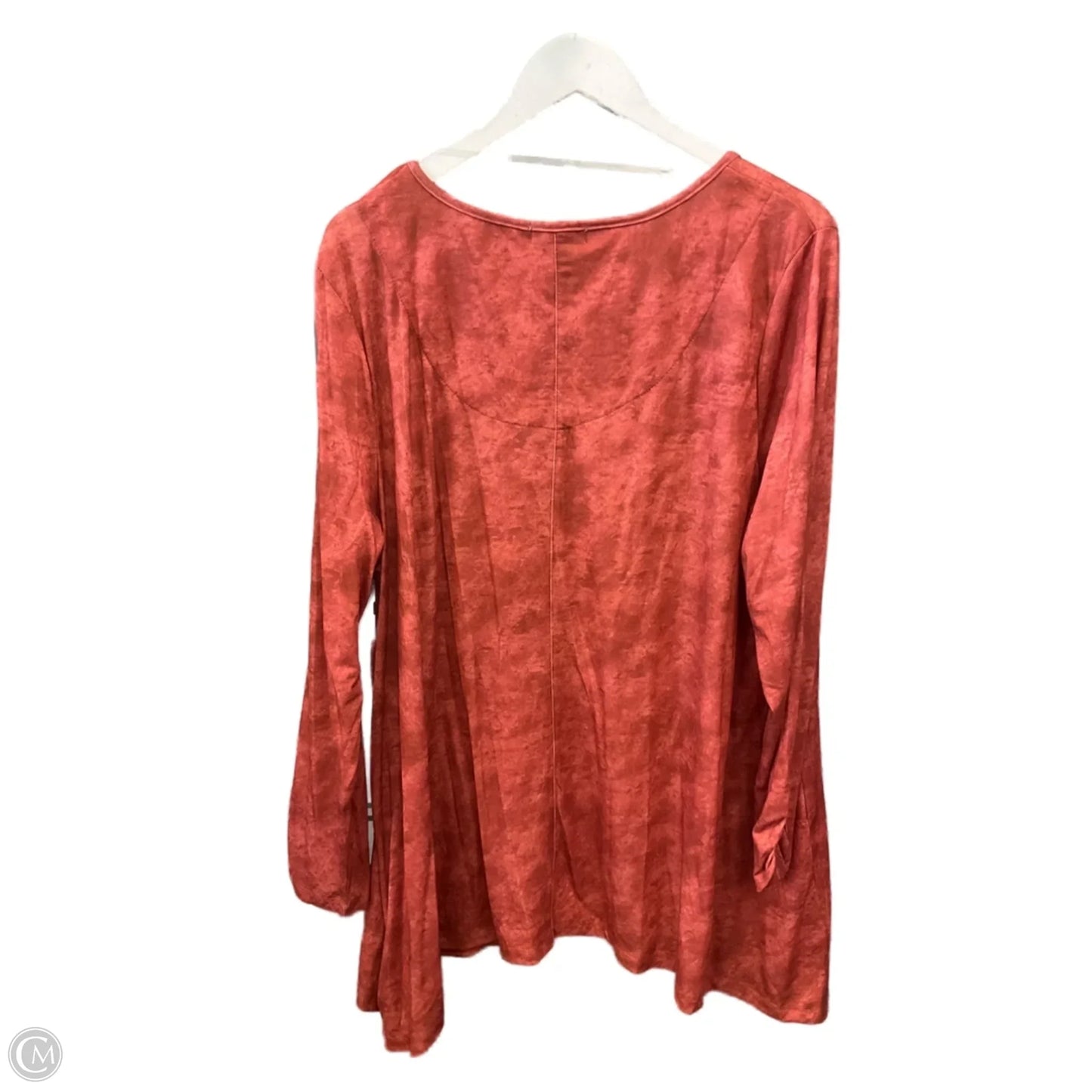 Top Long Sleeve By One World In Orange, Size: 3x