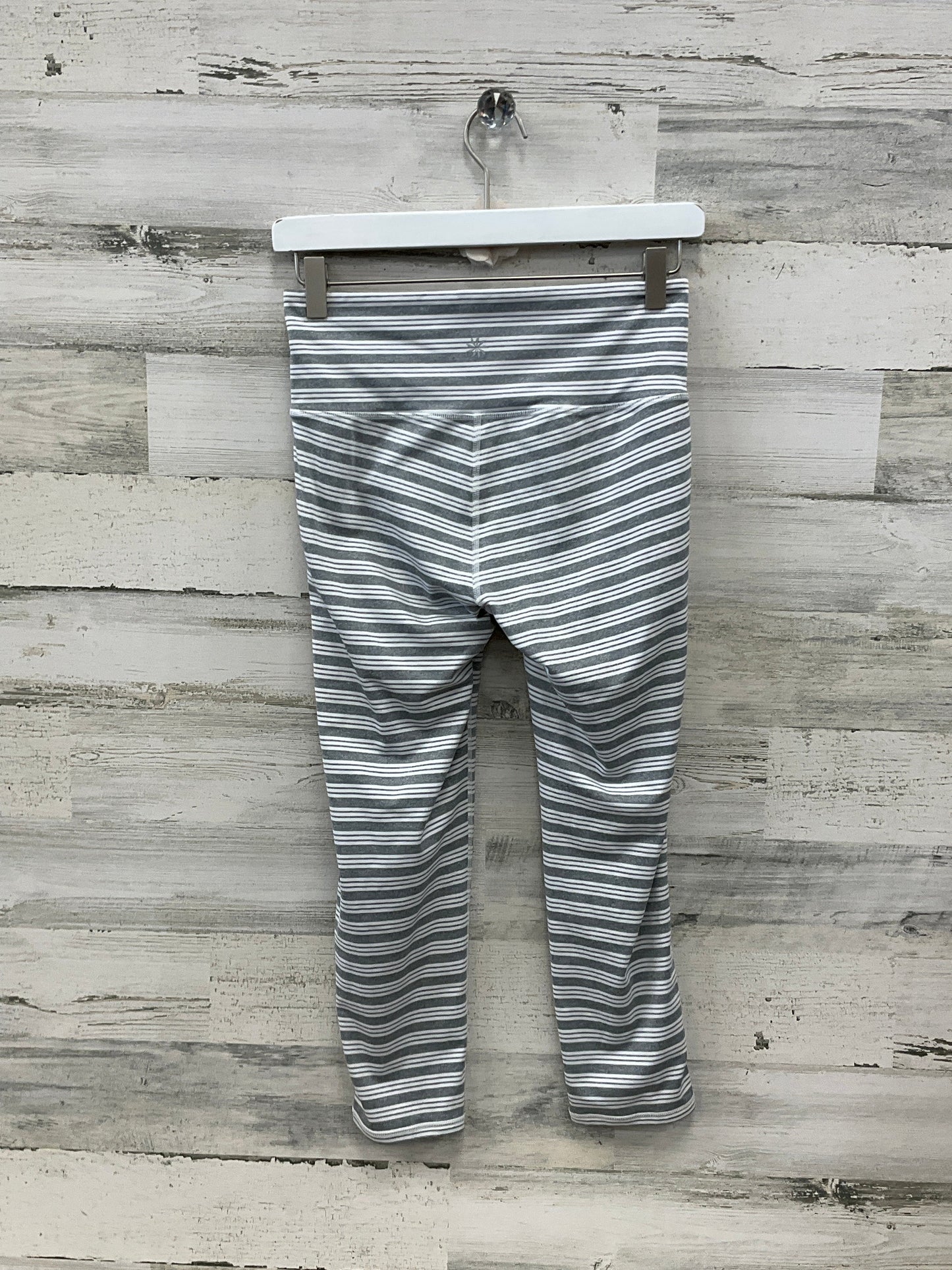 Athletic Leggings By Athleta In Grey & White, Size: S