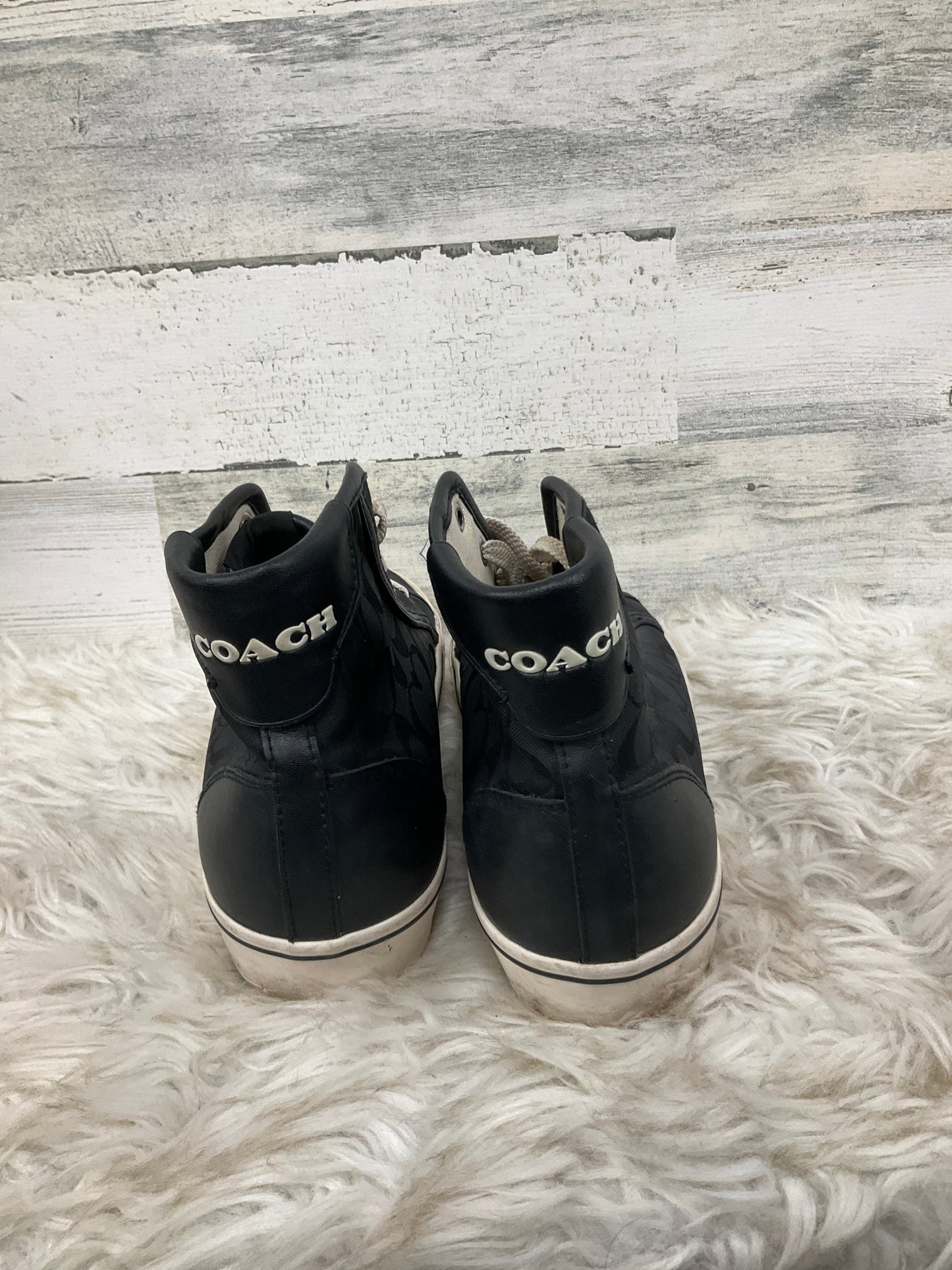 Shoes Designer By Coach In Black, Size: 9