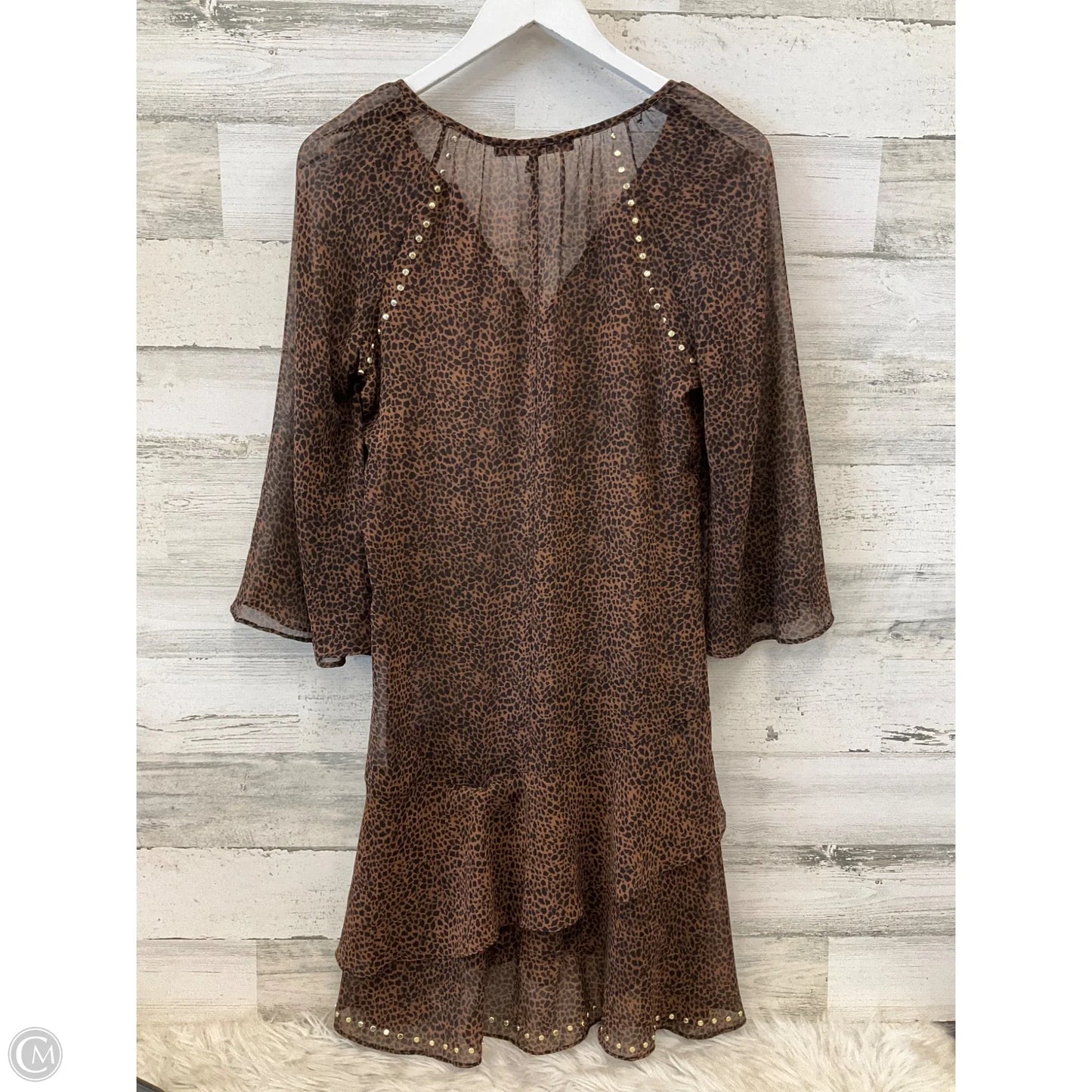 Dress Casual Short By White House Black Market In Animal Print, Size: Xs