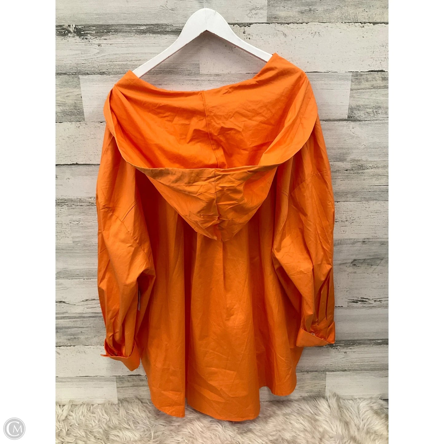 Jacket Windbreaker By White Birch In Orange, Size: 3x