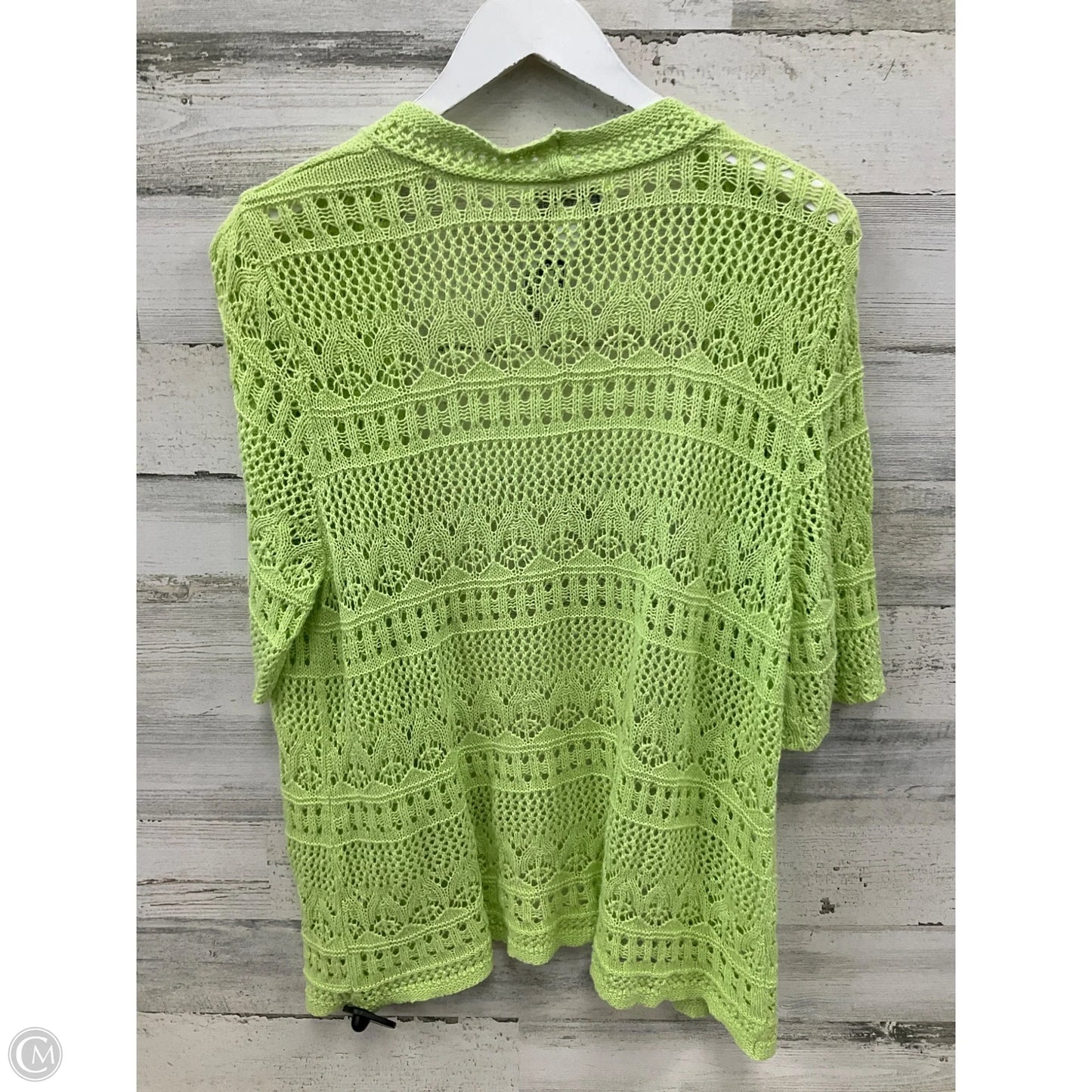 Cardigan By Christopher And Banks In Green, Size: Xl