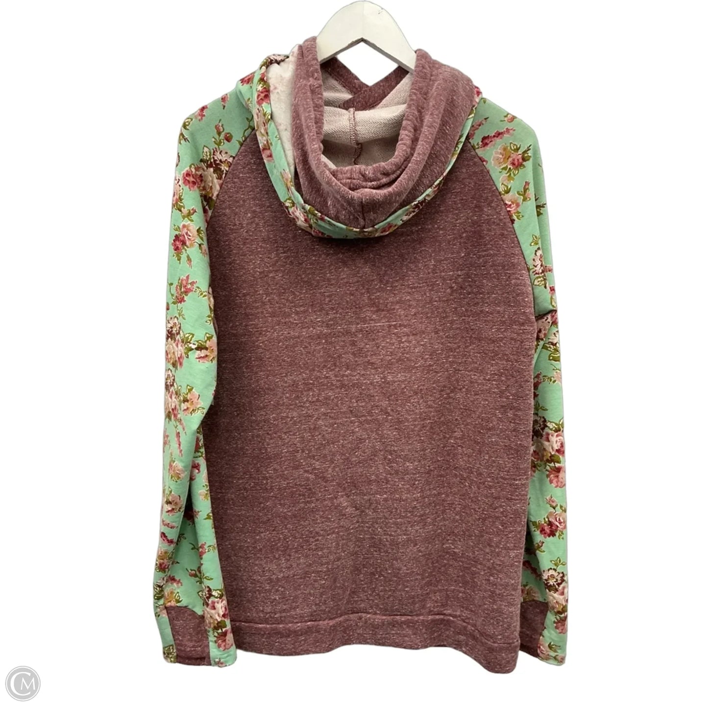 Sweatshirt Hoodie By Clothes Mentor In Floral Print, Size: Xxl