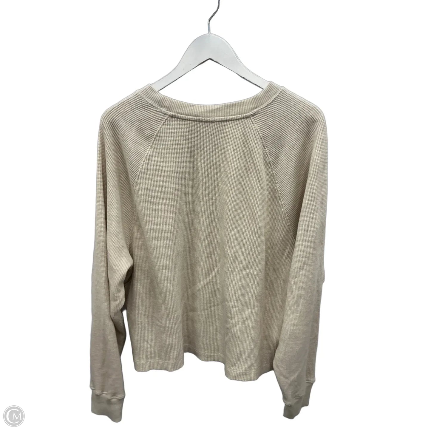 Top Long Sleeve By Levis In Beige, Size: Xl