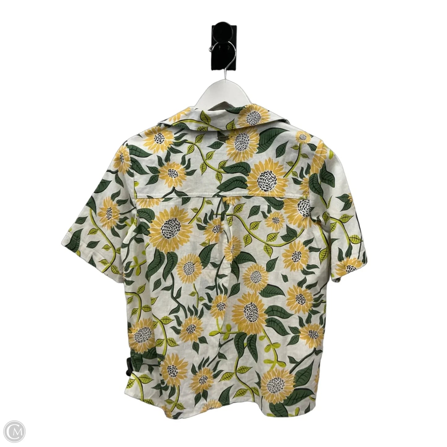 Top Short Sleeve By Barbour In Floral Print, Size: M