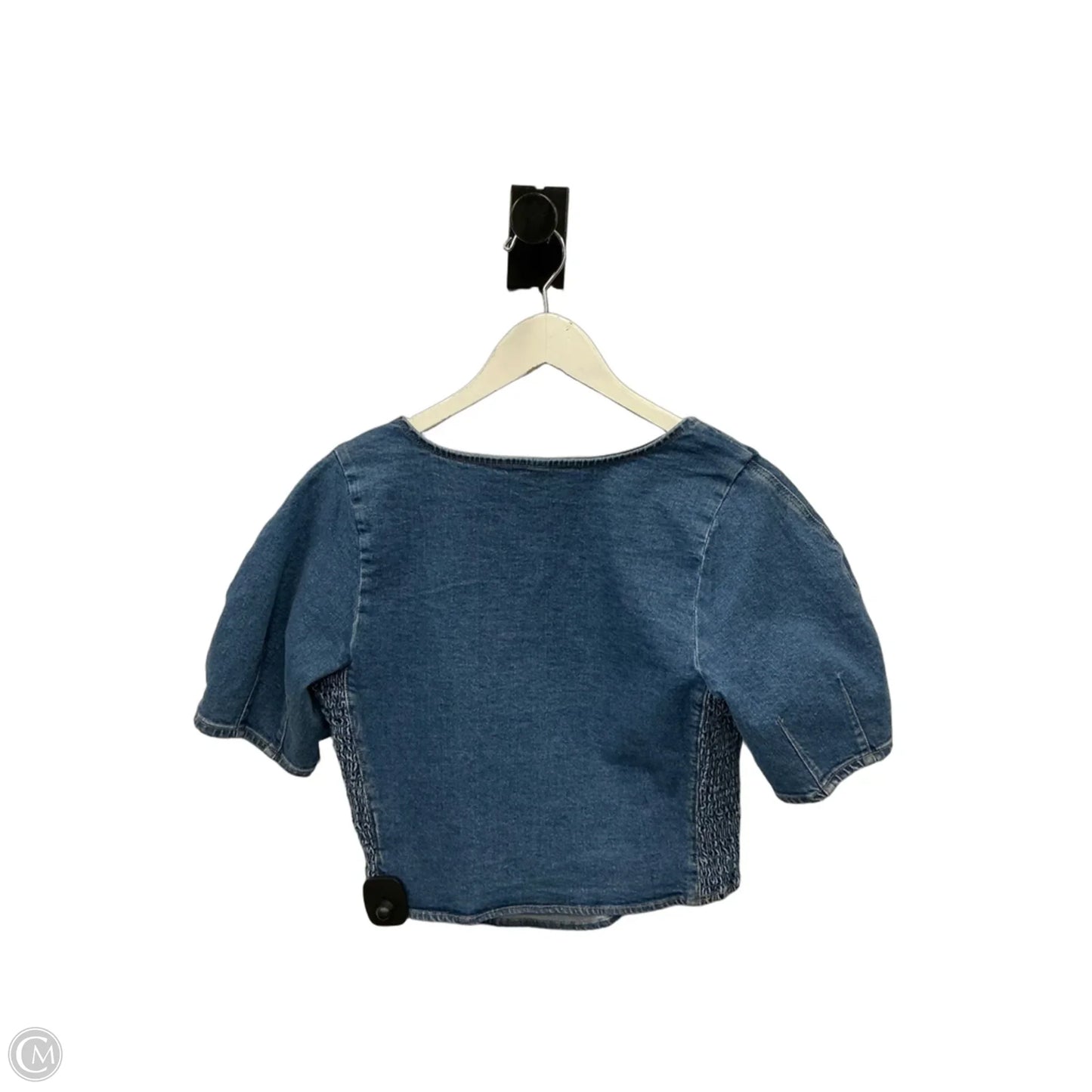 Top Short Sleeve By Old Navy In Blue Denim, Size: M
