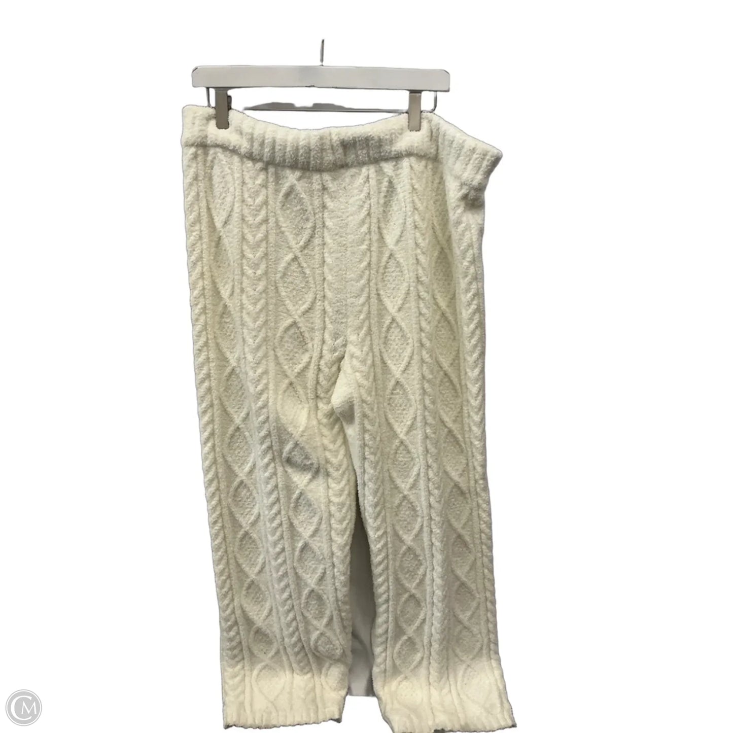 Pants Set 2pc By Clothes Mentor In White, Size: 1x