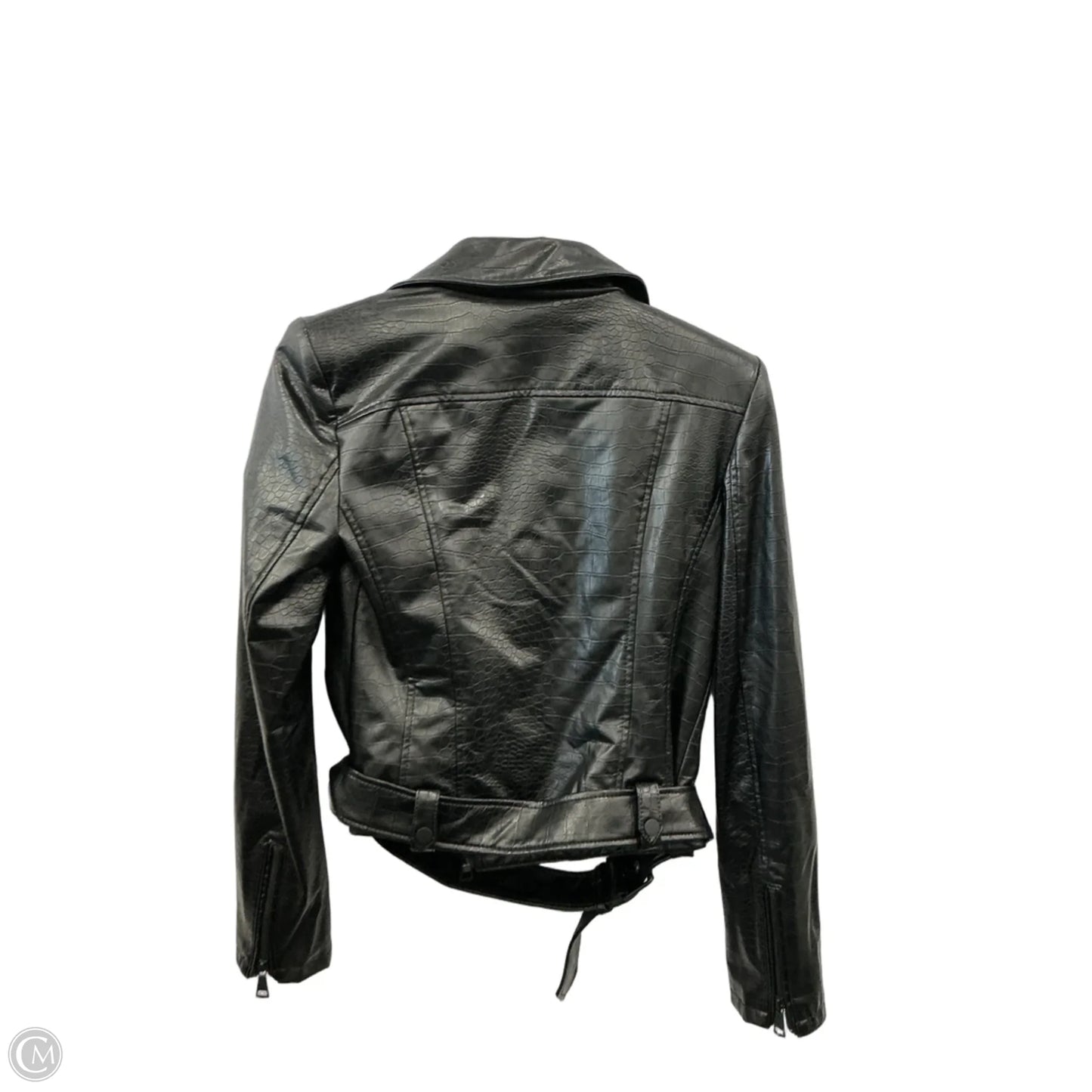 Jacket Moto Leather By Express In Black, Size: S