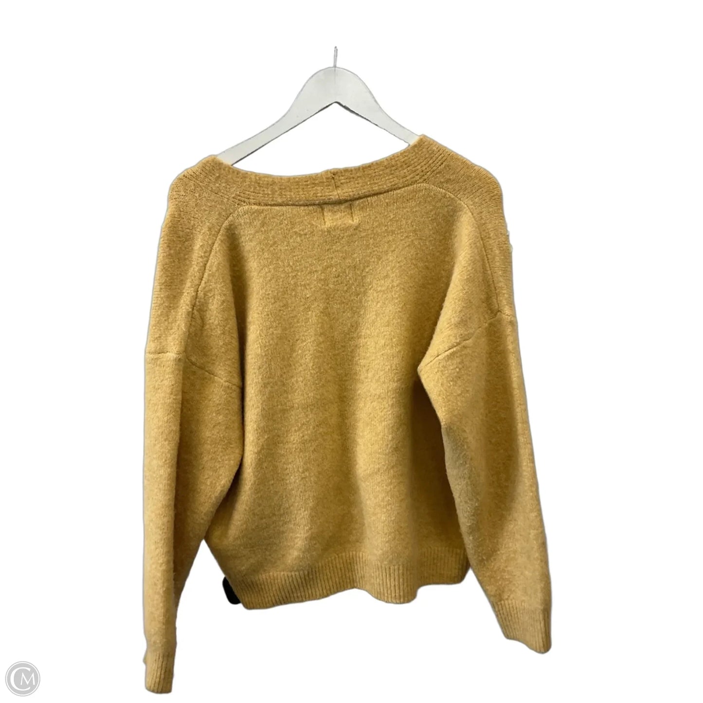Cardigan By Clothes Mentor In Yellow, Size: M