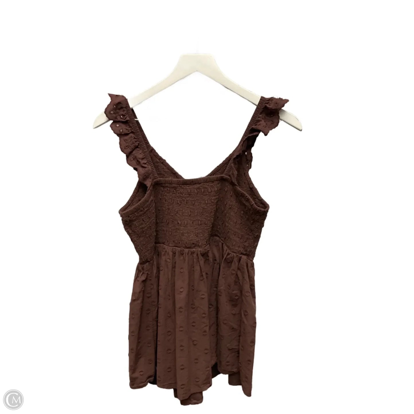 Top Sleeveless By Torrid In Brown, Size: 0