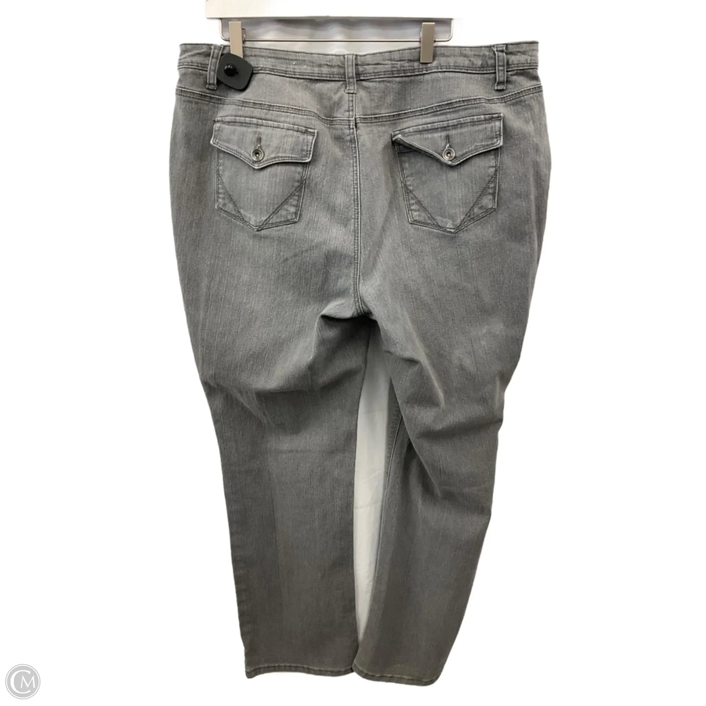 Jeans Straight By St Johns Bay In Grey, Size: 20