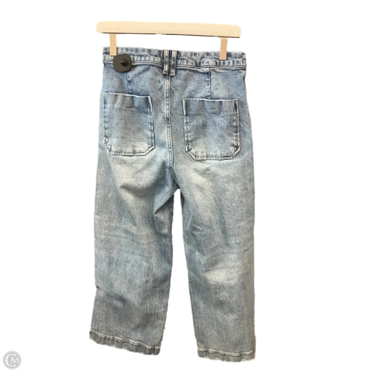 Jeans Cropped By Oat In Blue Denim, Size: 6