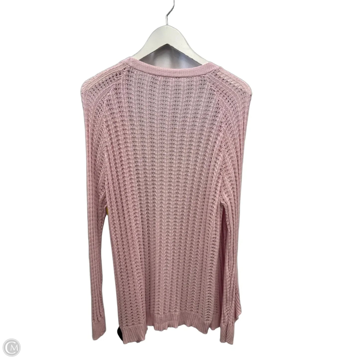 Cardigan By Clothes Mentor In Pink, Size: Xxl
