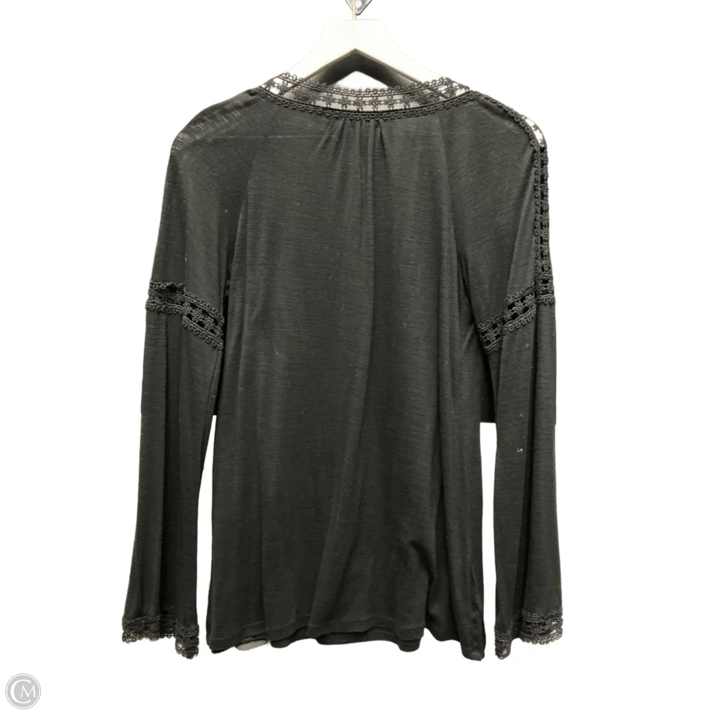 Top Long Sleeve By White House Black Market In Black, Size: Xs