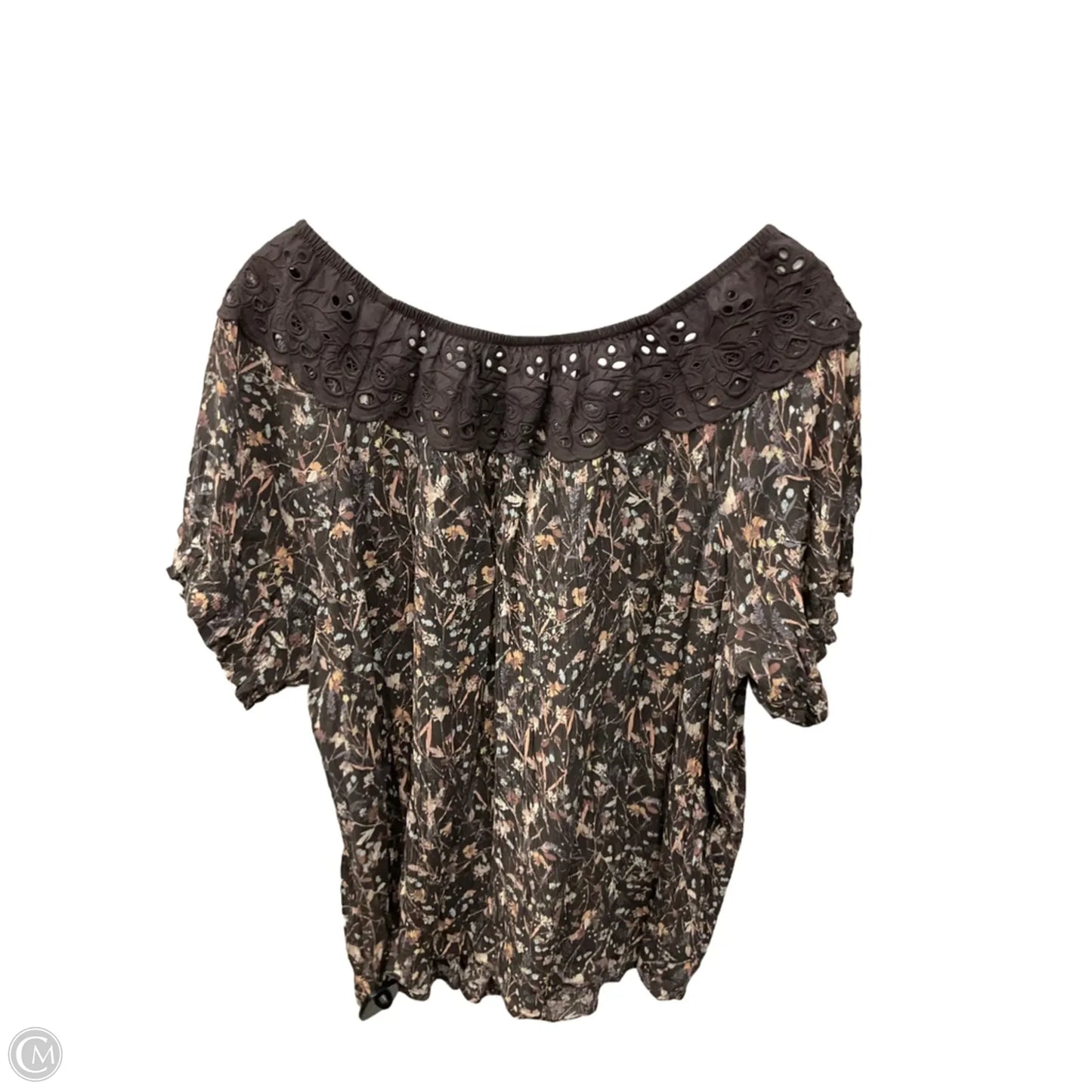 Top Short Sleeve By Maurices In Multi-colored, Size: Xxl