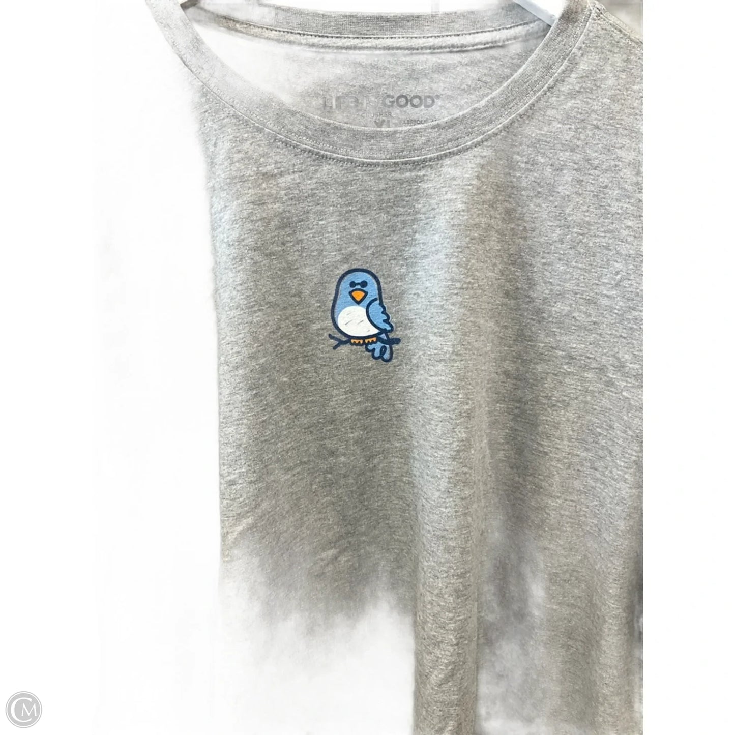 Top Long Sleeve By Life Is Good In Grey, Size: Xxl