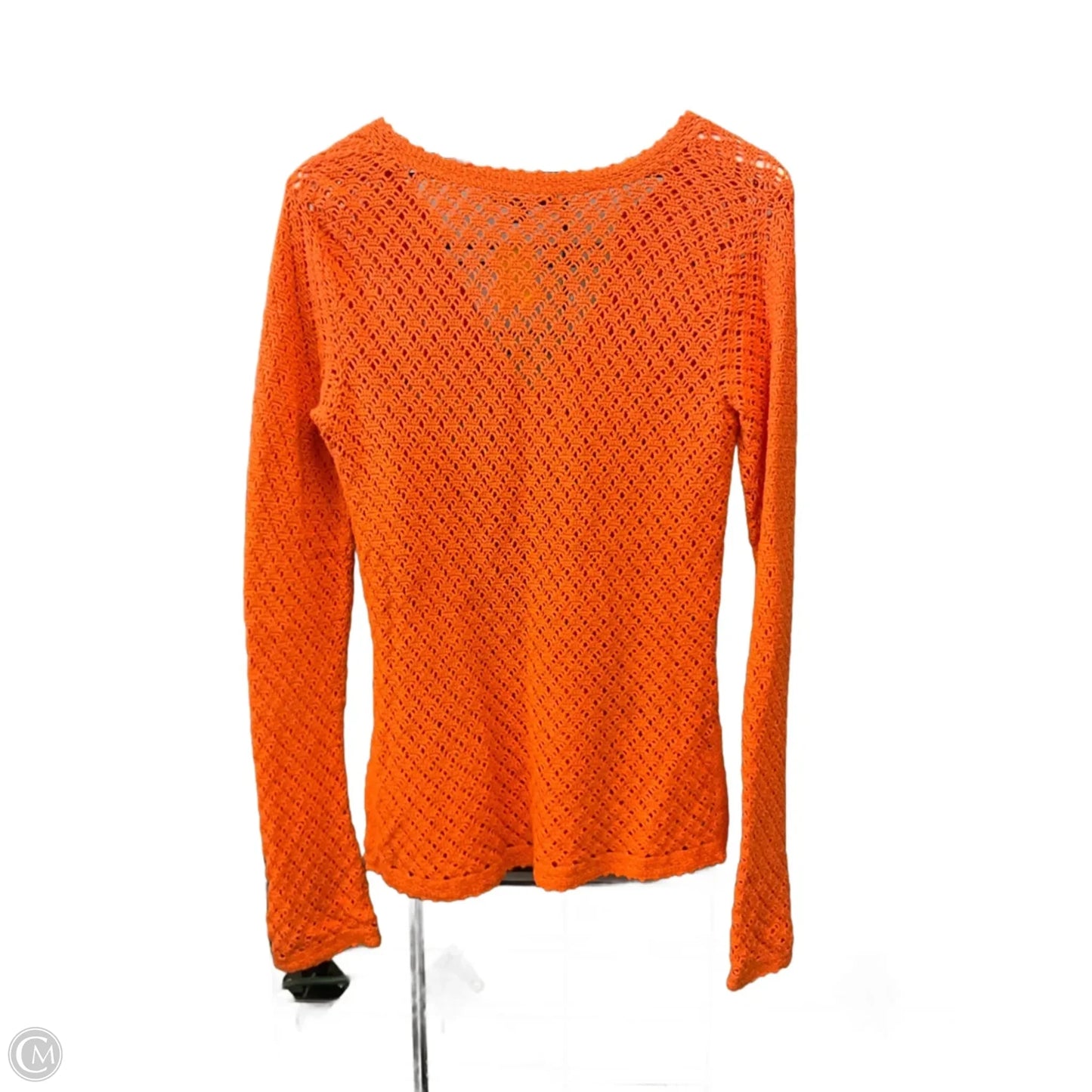 Top Long Sleeve By Banana Republic In Orange, Size: L