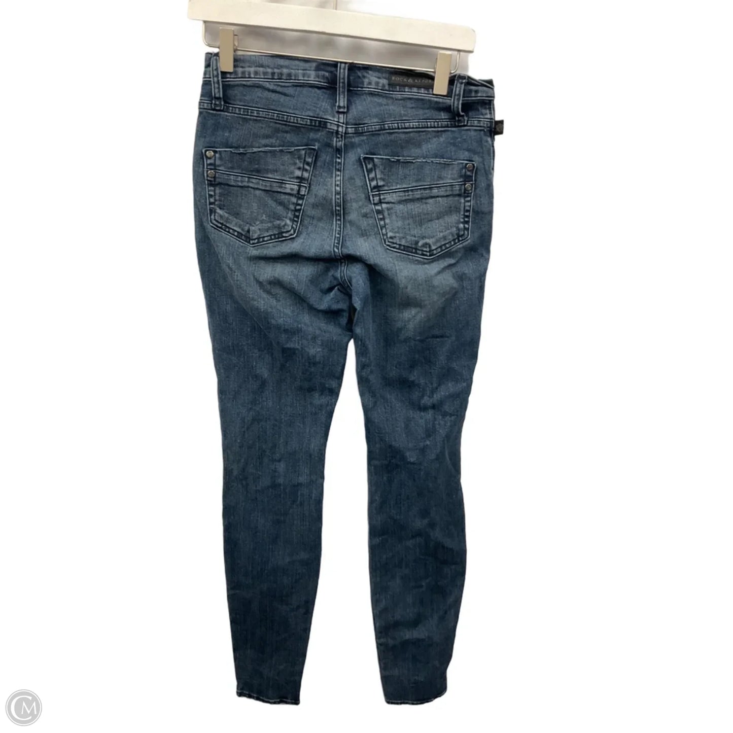 Jeans Skinny By Rock And Republic In Blue Denim, Size: 4