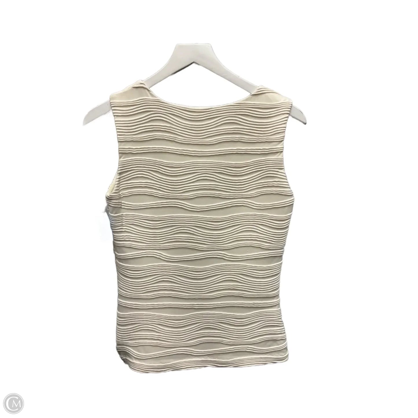 Top Sleeveless By Calvin Klein In Cream, Size: Xs