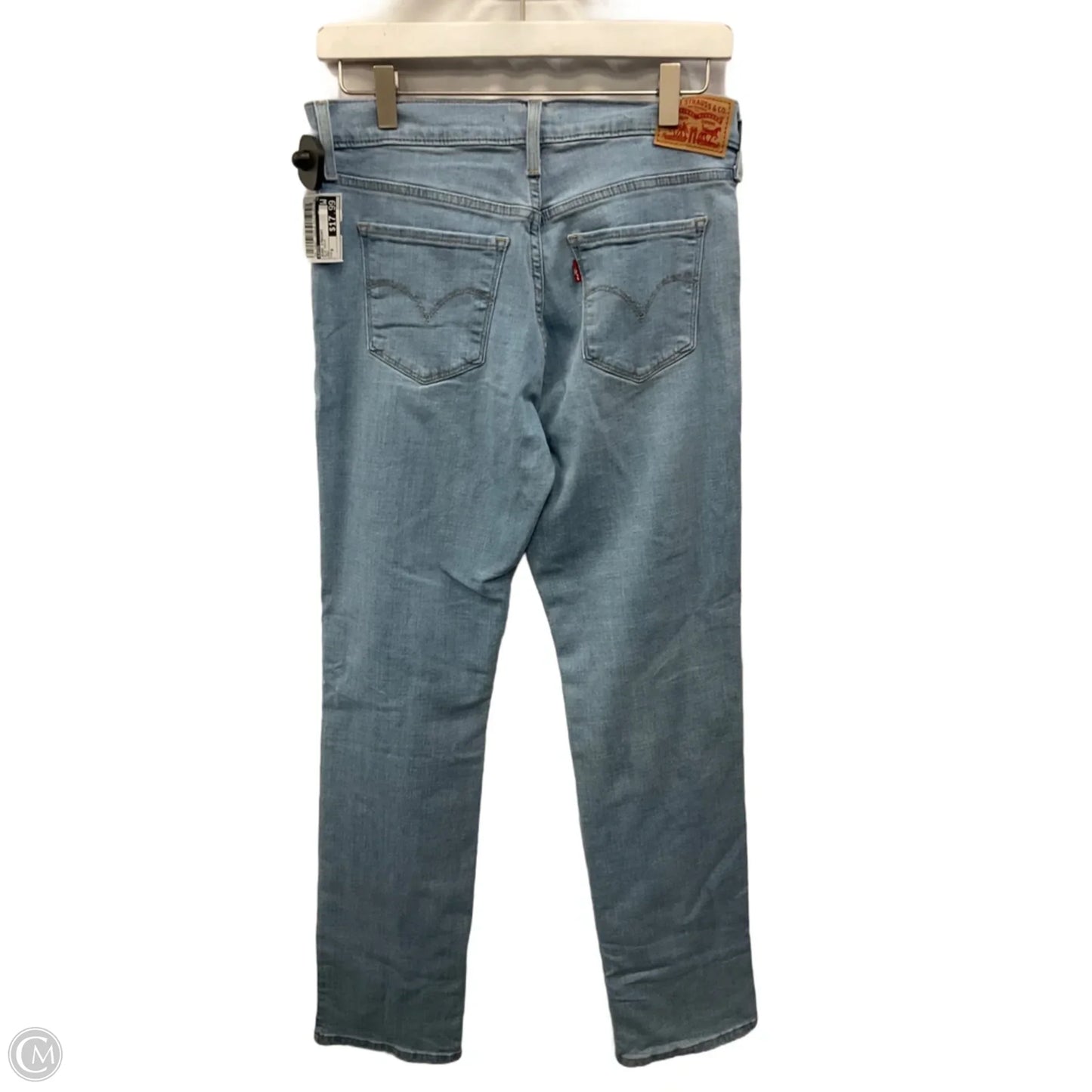 Jeans Straight By Levis In Blue Denim, Size: 6