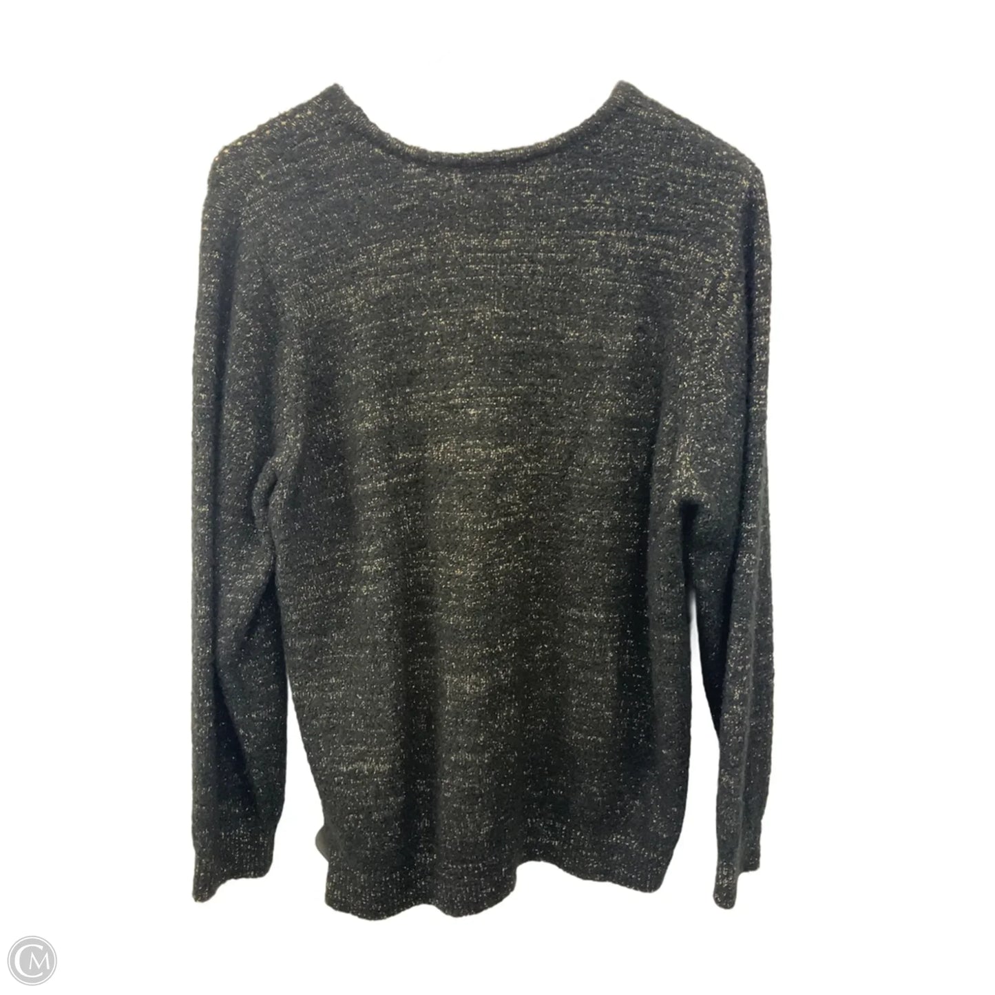 Sweater By Rebecca Malone In Black & Gold, Size: 1x